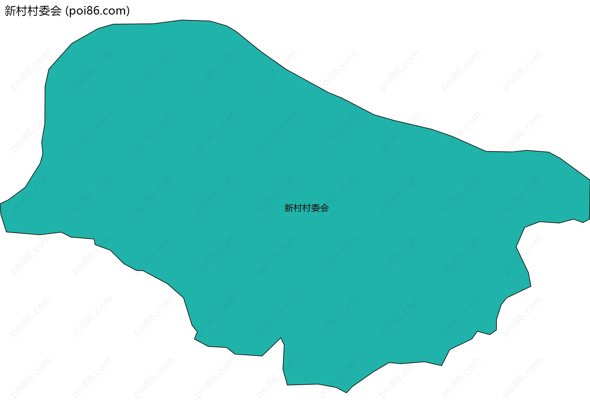 新村村委会边界地图