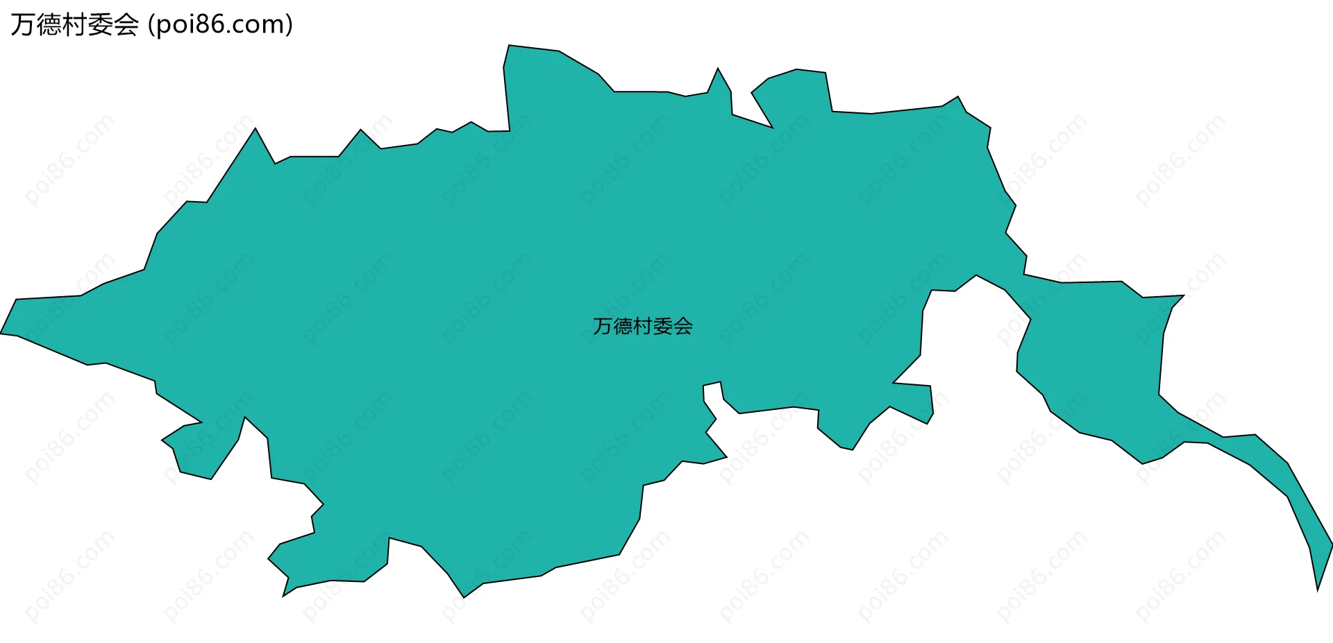 万德村委会边界地图