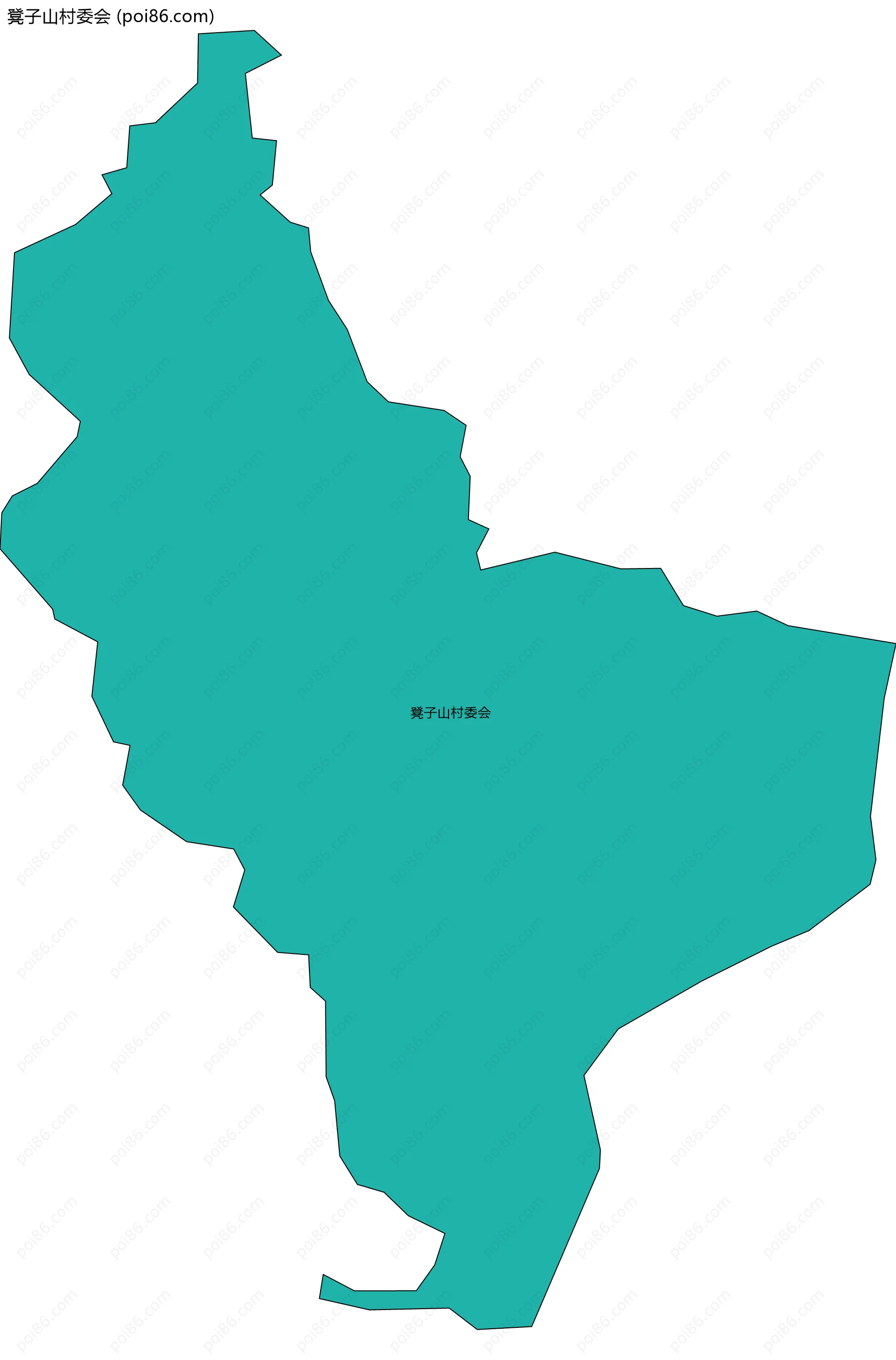 凳子山村委会边界地图