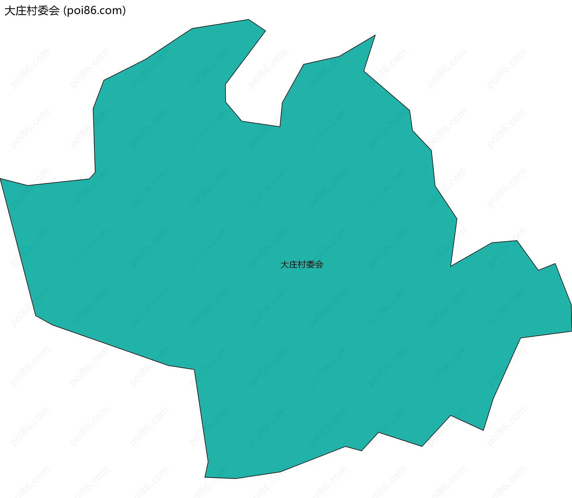 大庄村委会边界地图