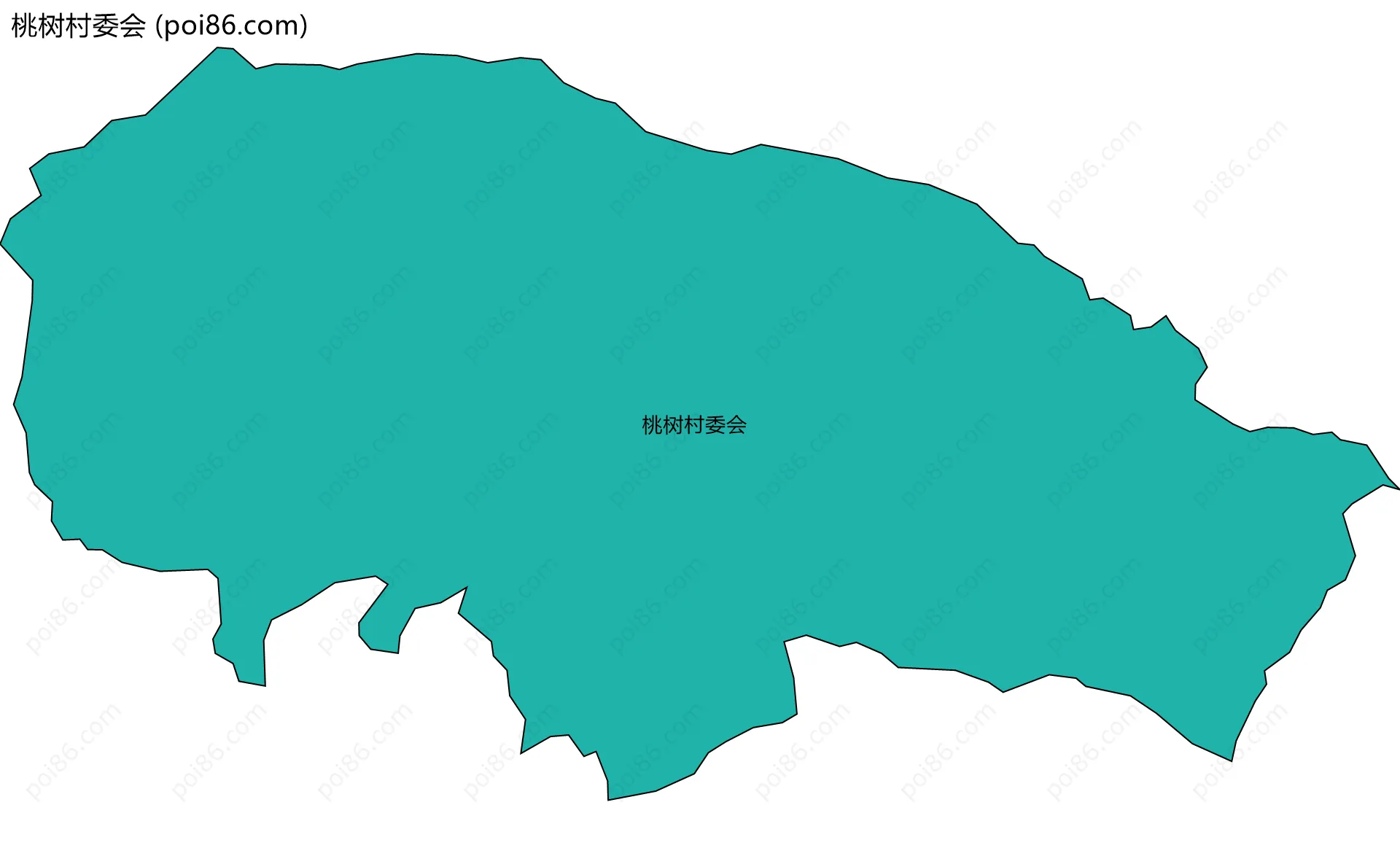 桃树村委会边界地图