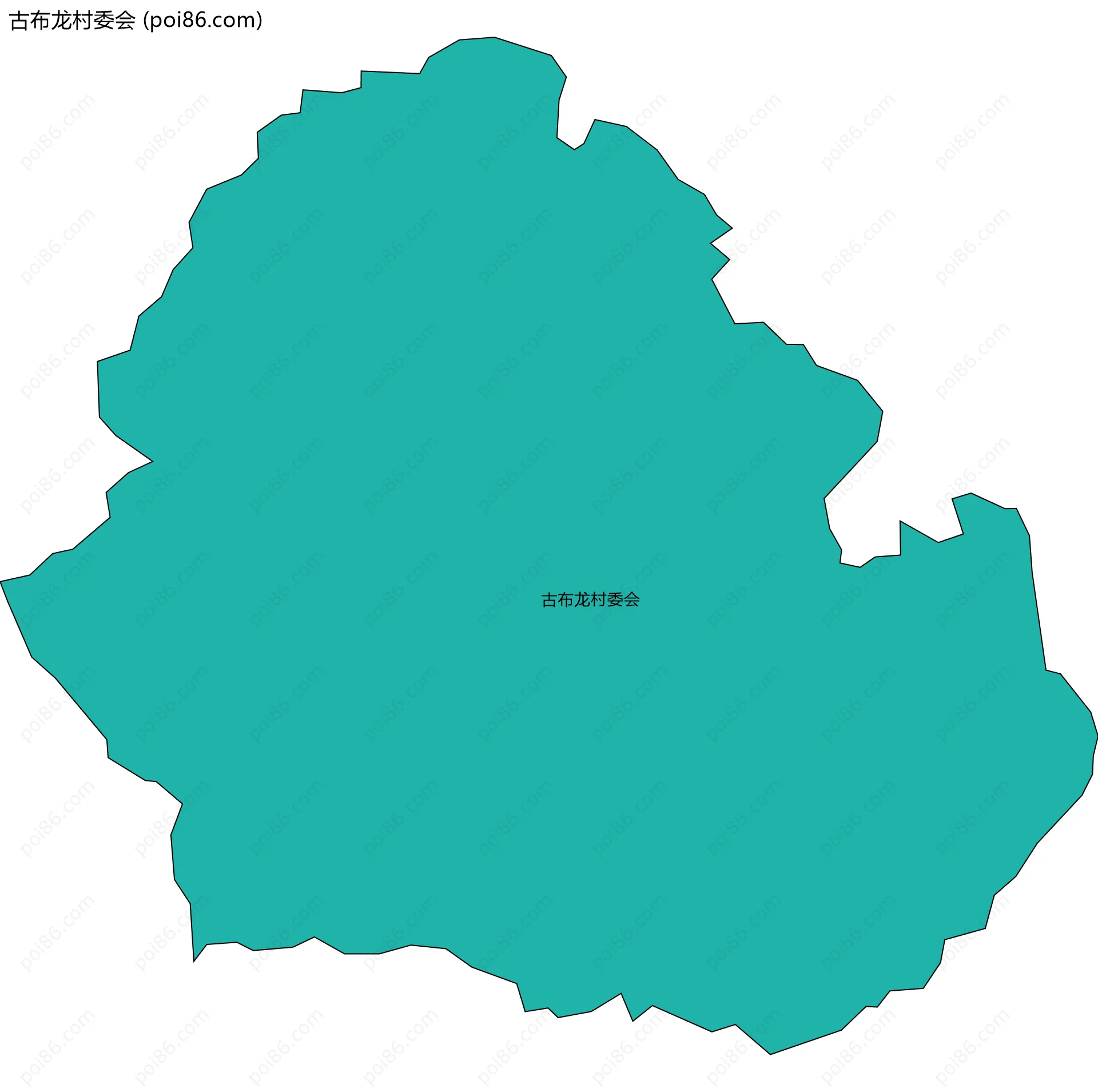 古布龙村委会边界地图