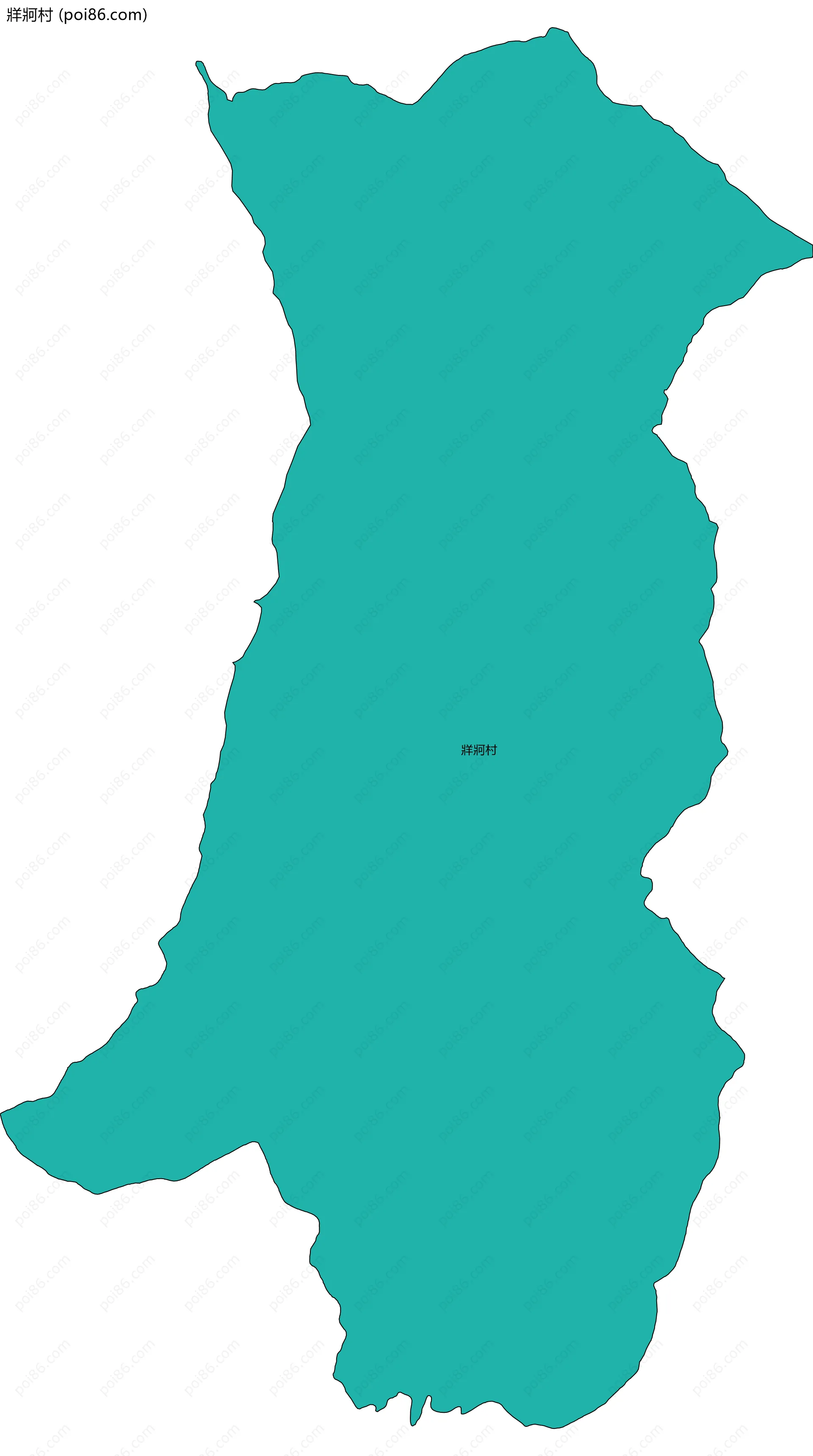 牂牁村边界地图