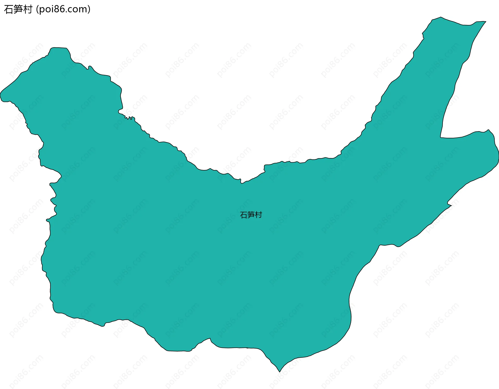 石笋村边界地图