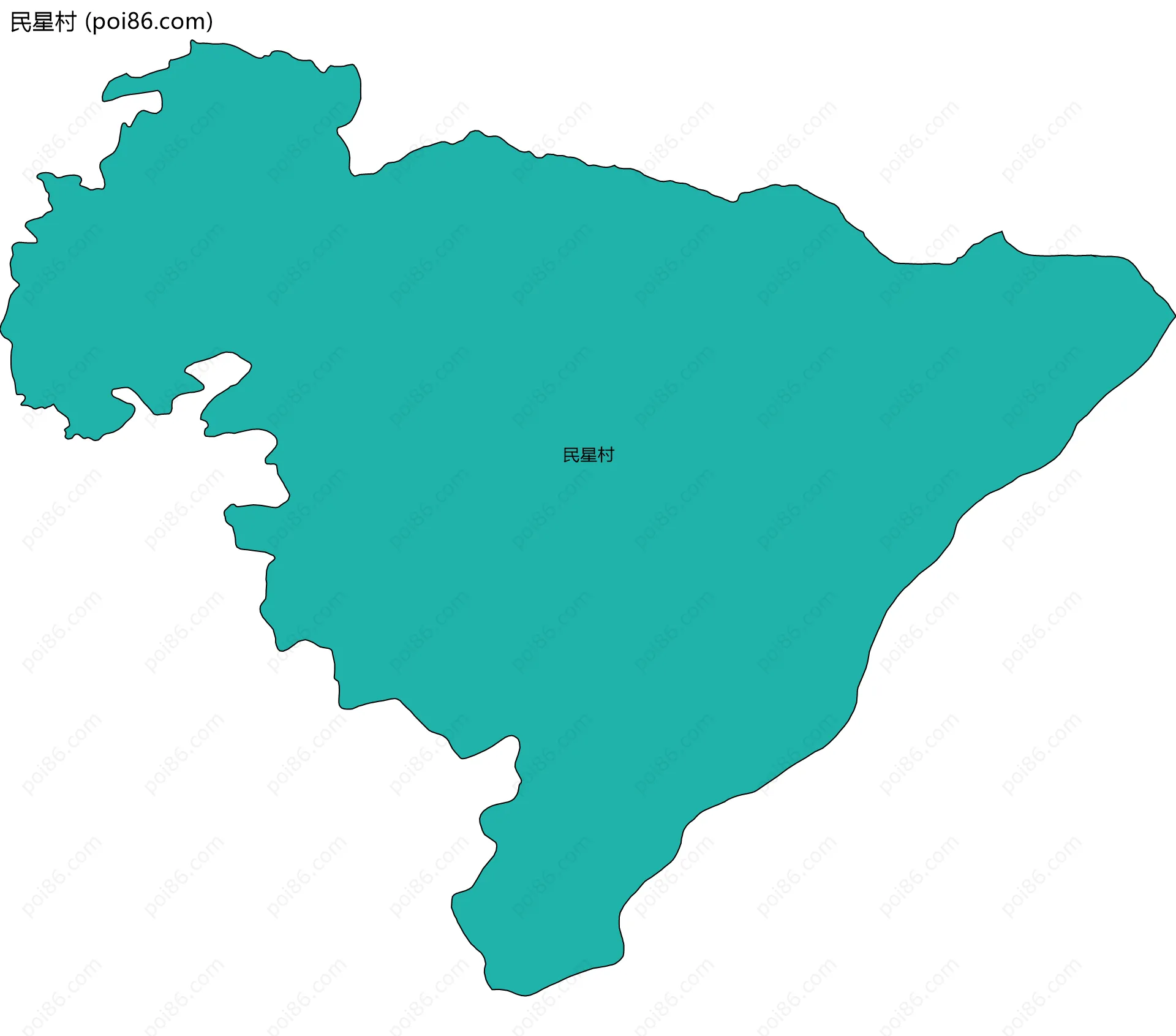 民星村边界地图