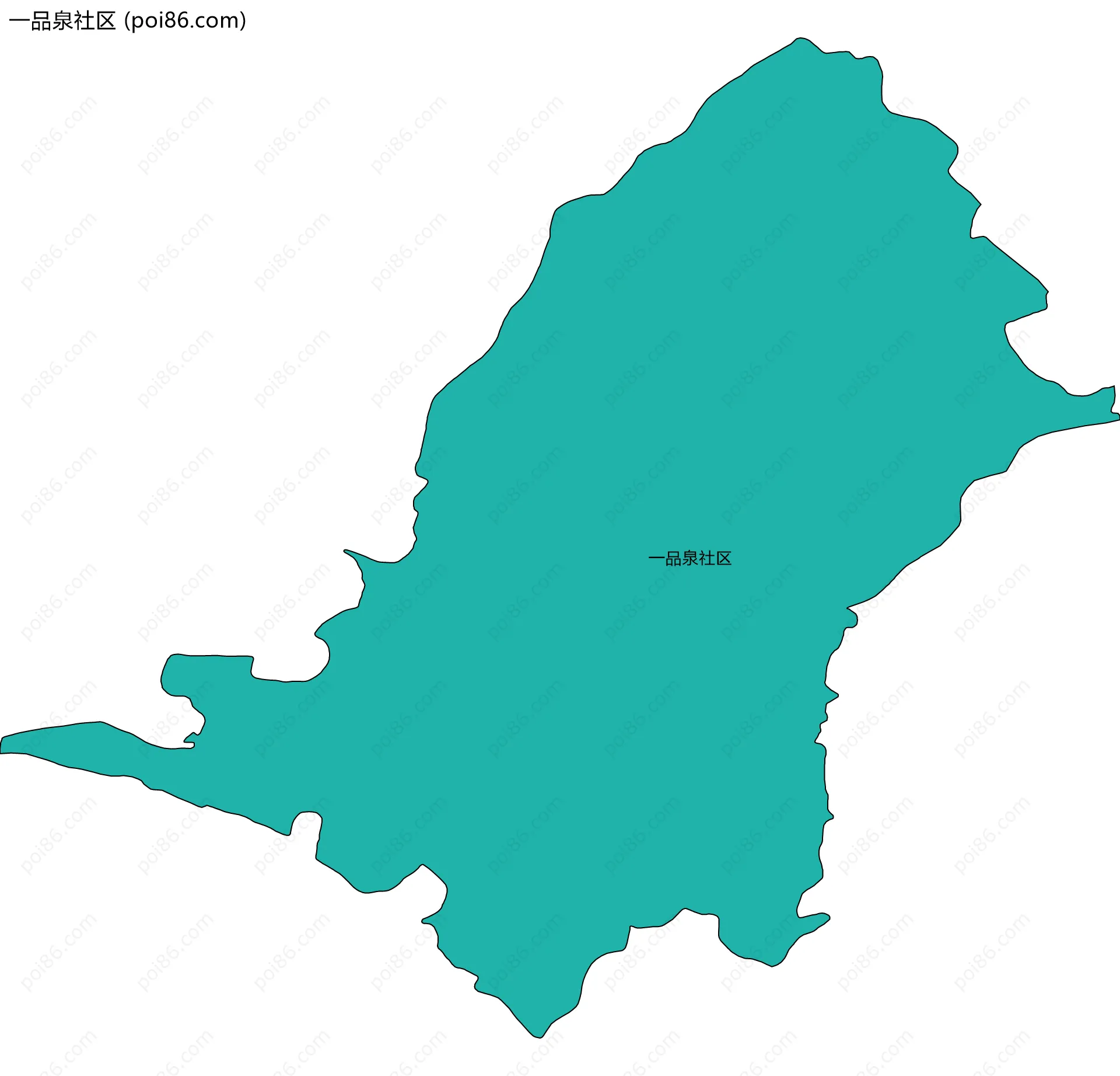 一品泉社区边界地图