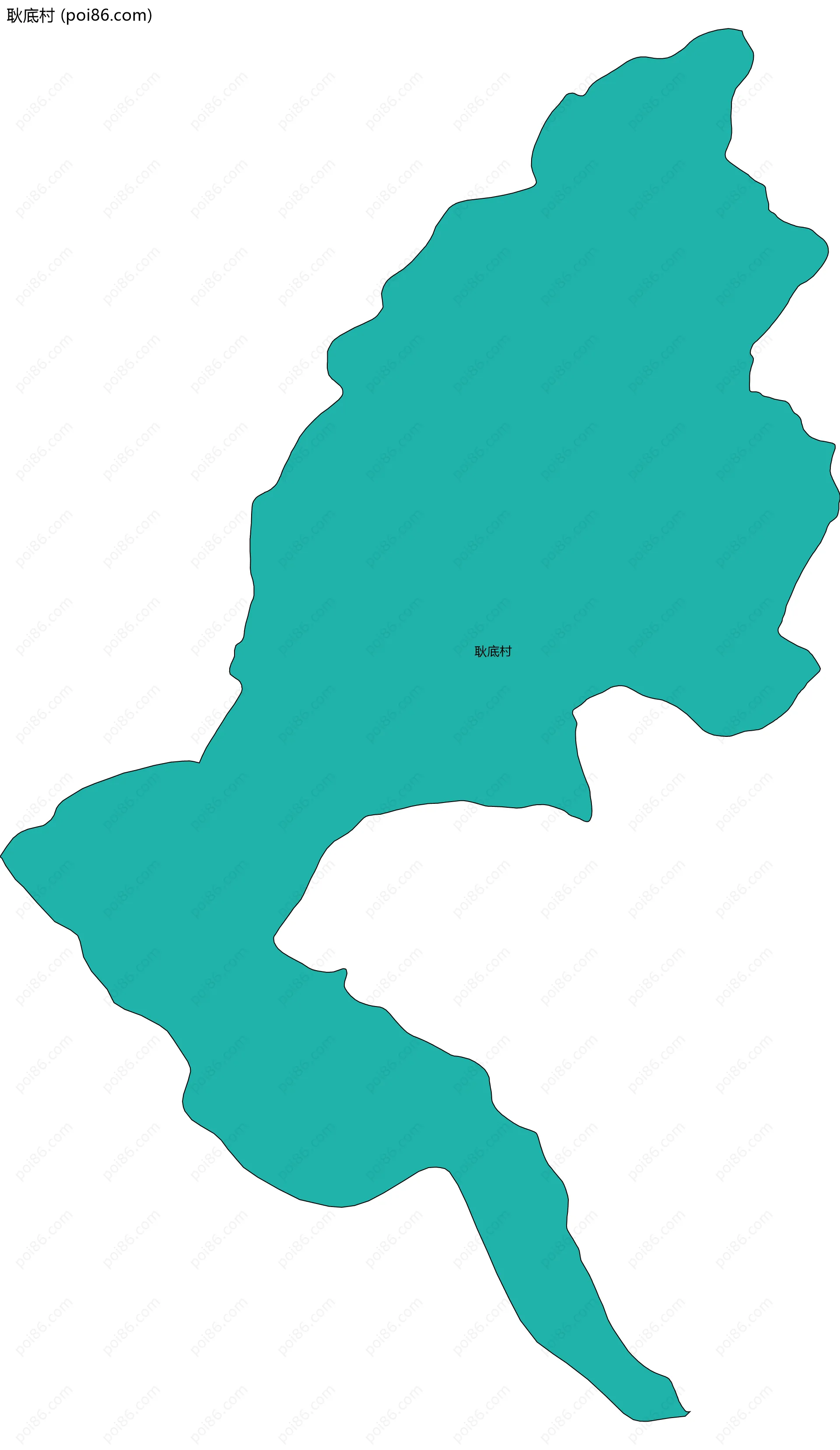 耿底村边界地图