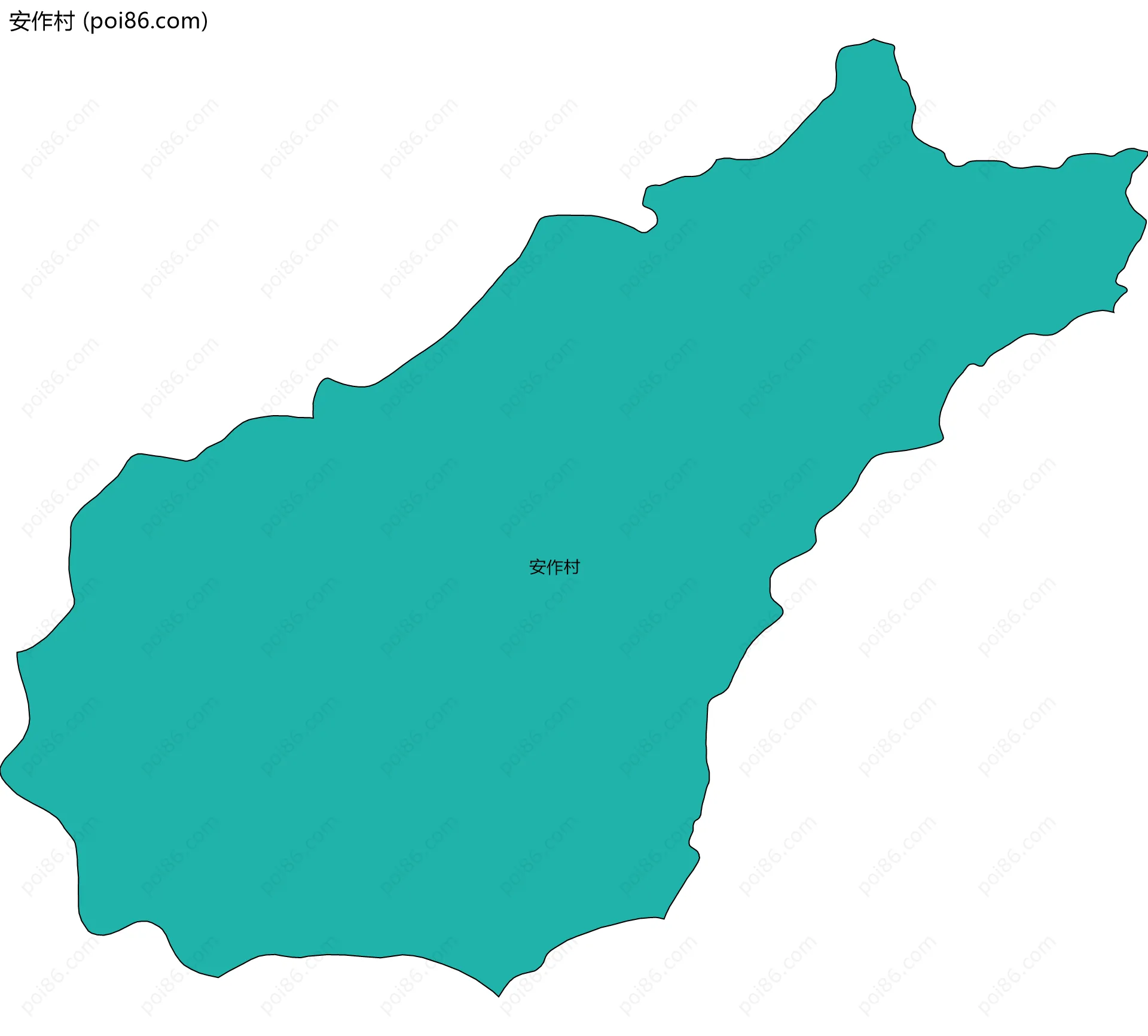 安作村边界地图
