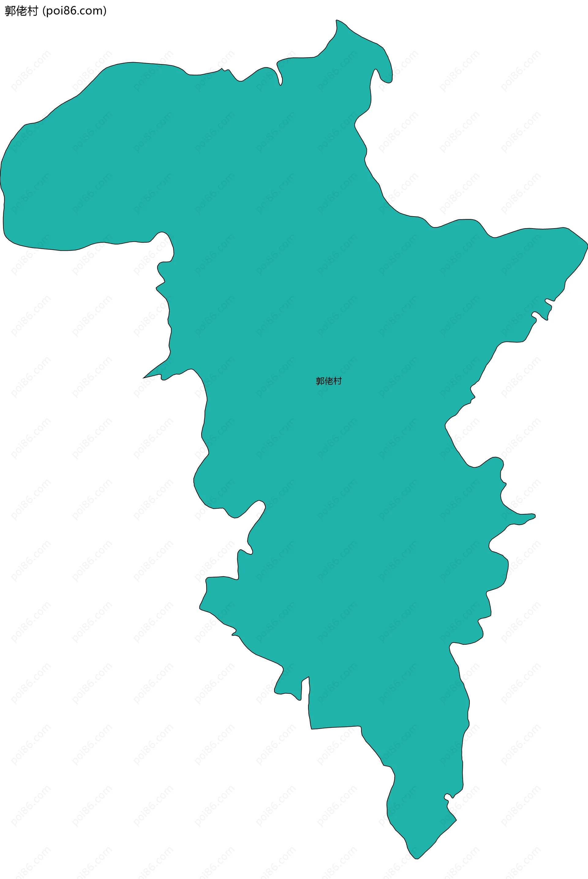 郭佬村边界地图