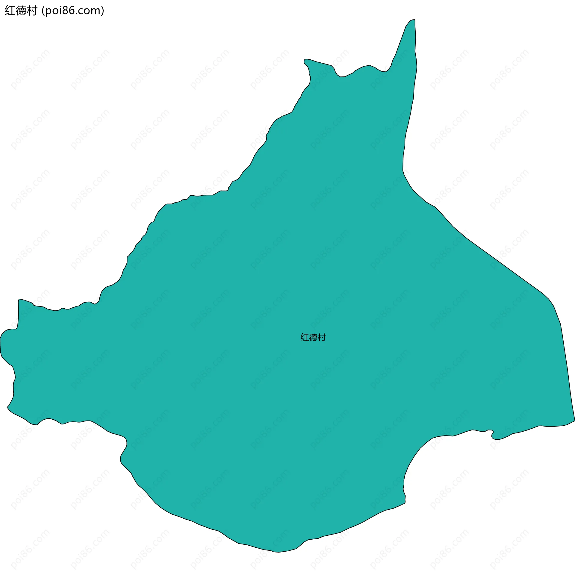 红德村边界地图