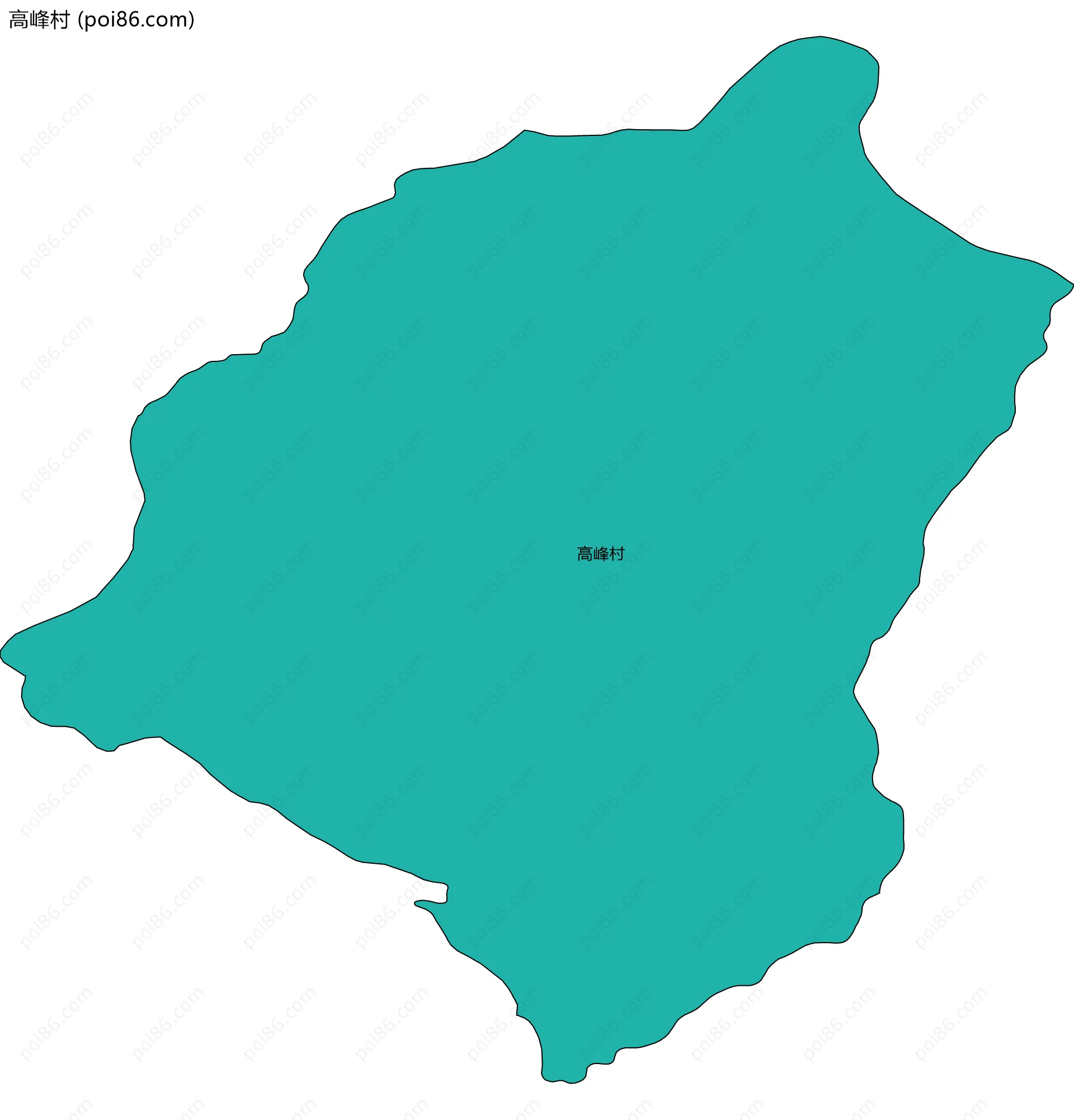 高峰村边界地图