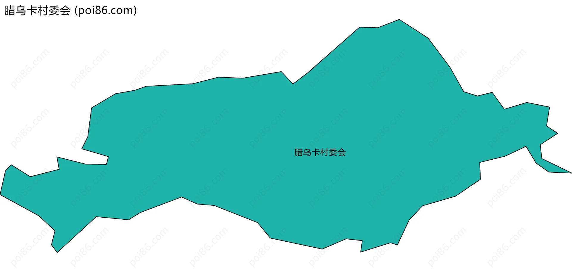 腊乌卡村委会边界地图