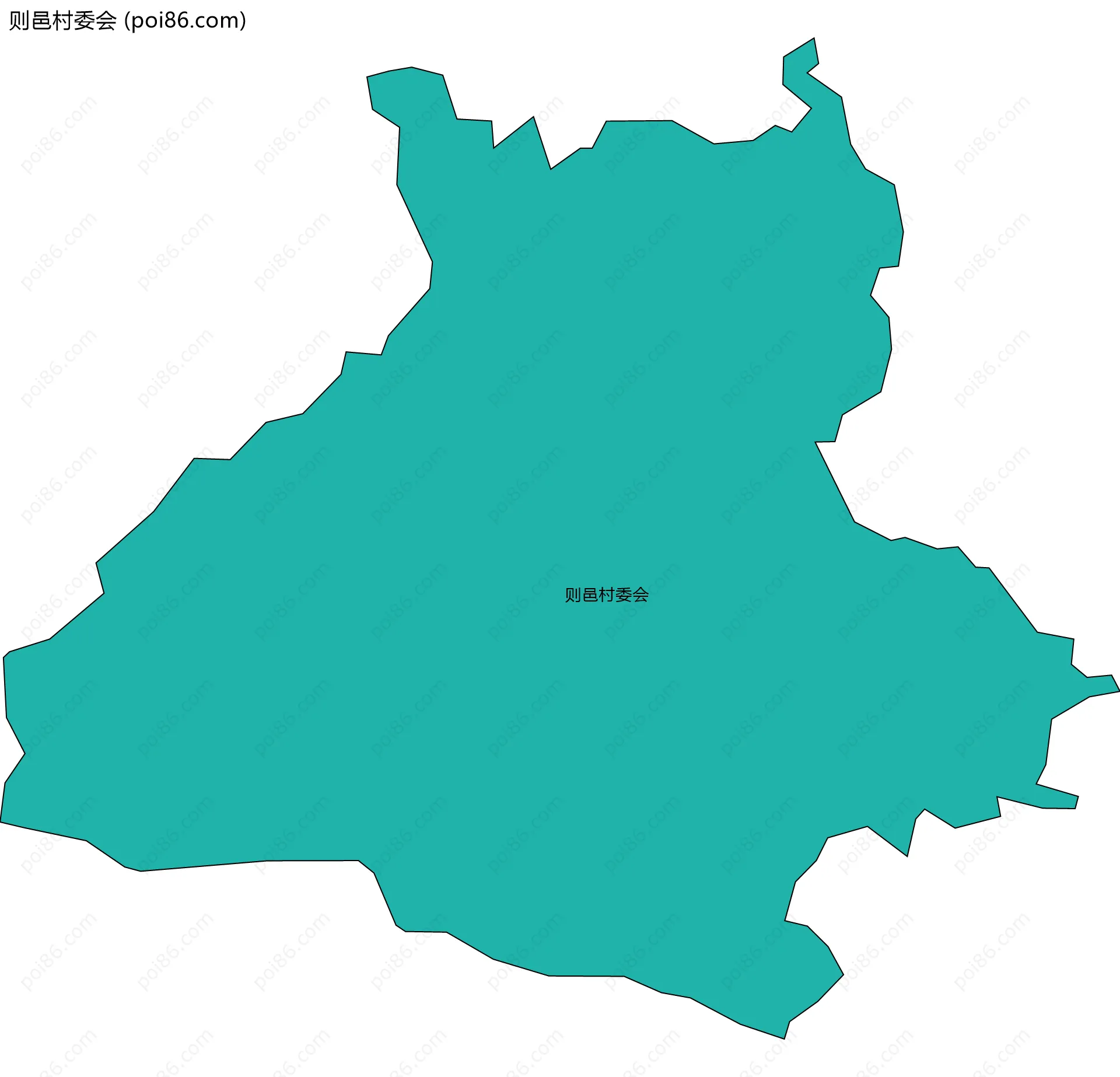 则邑村委会边界地图