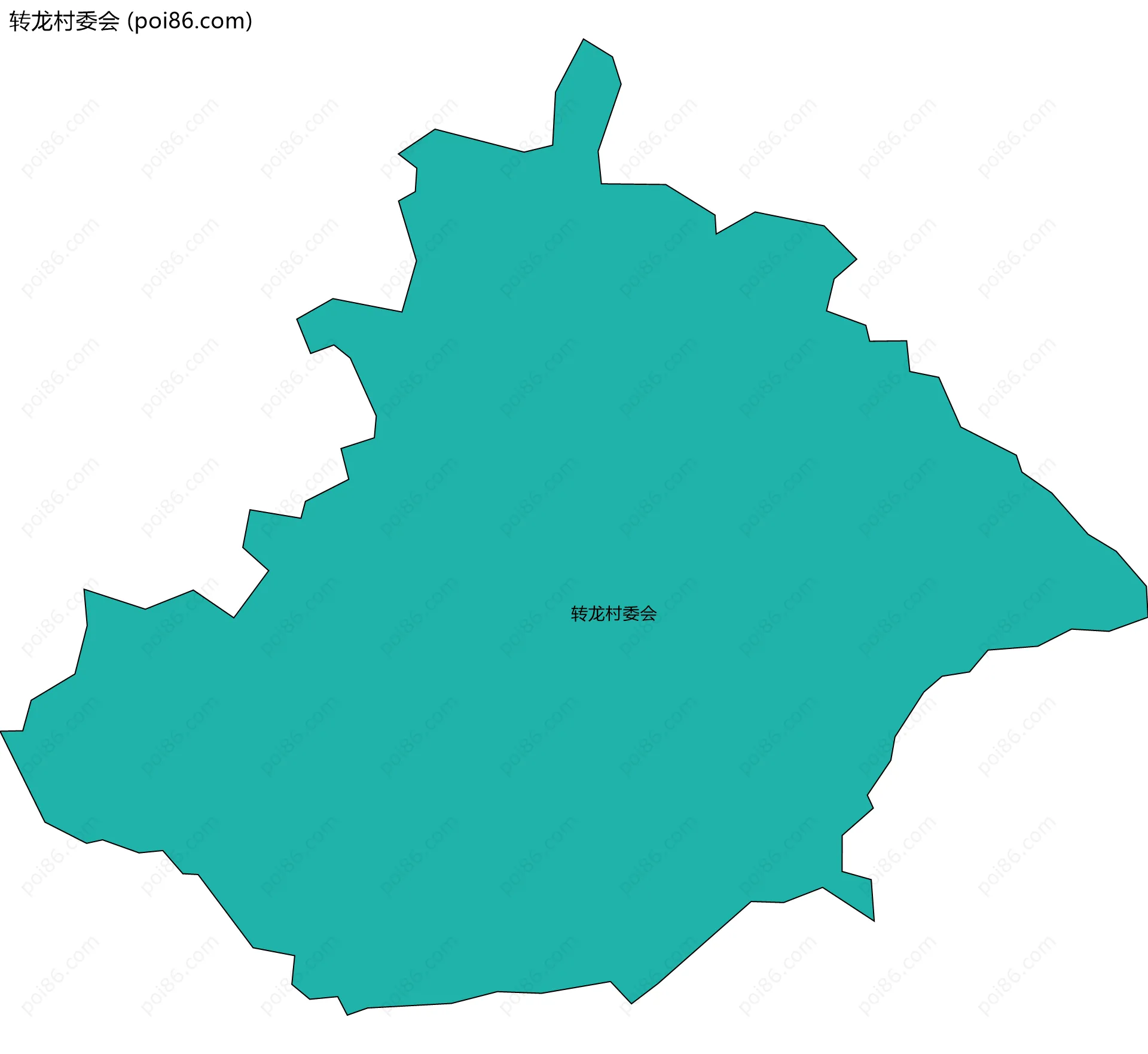 转龙村委会边界地图