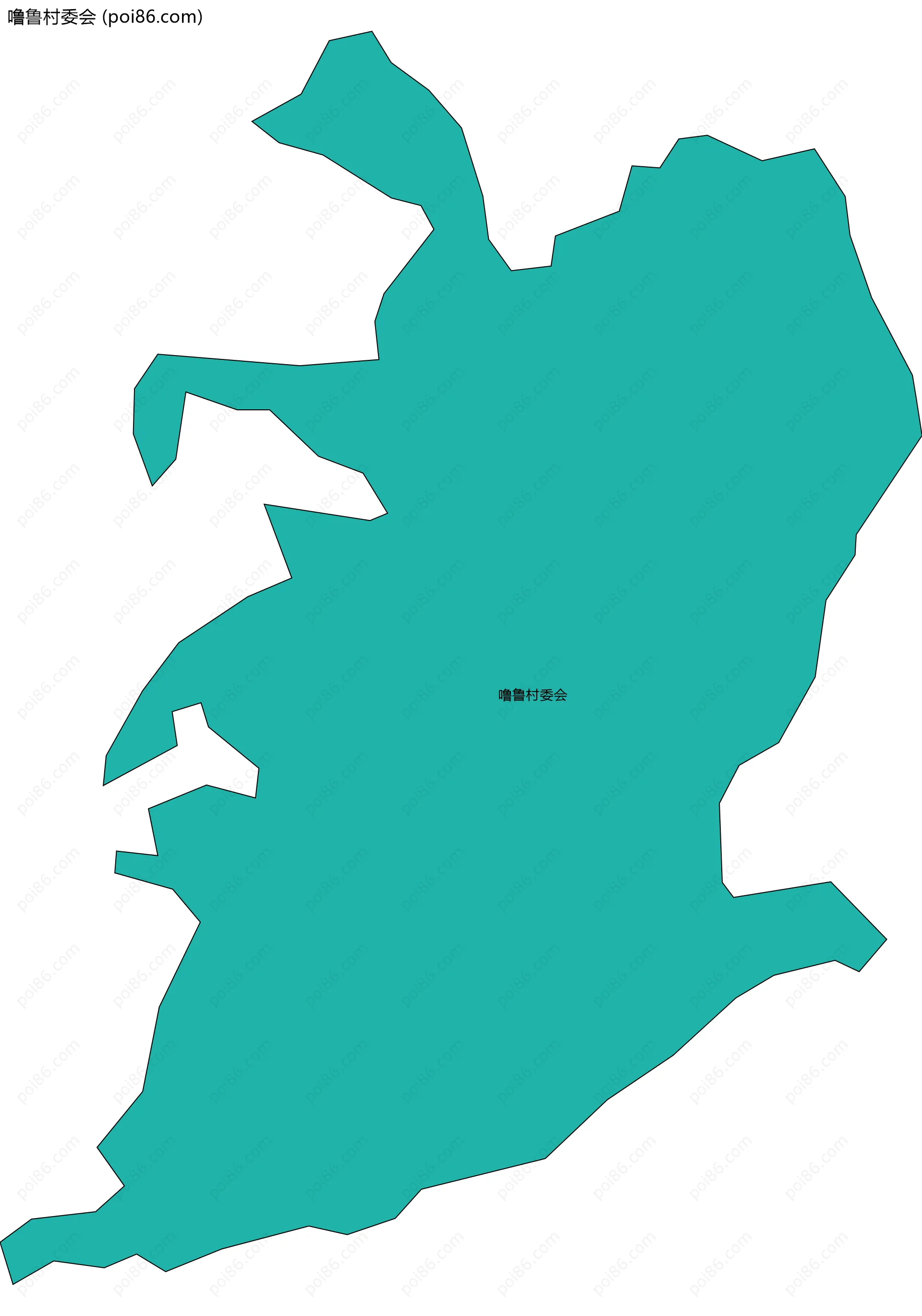 噜鲁村委会边界地图