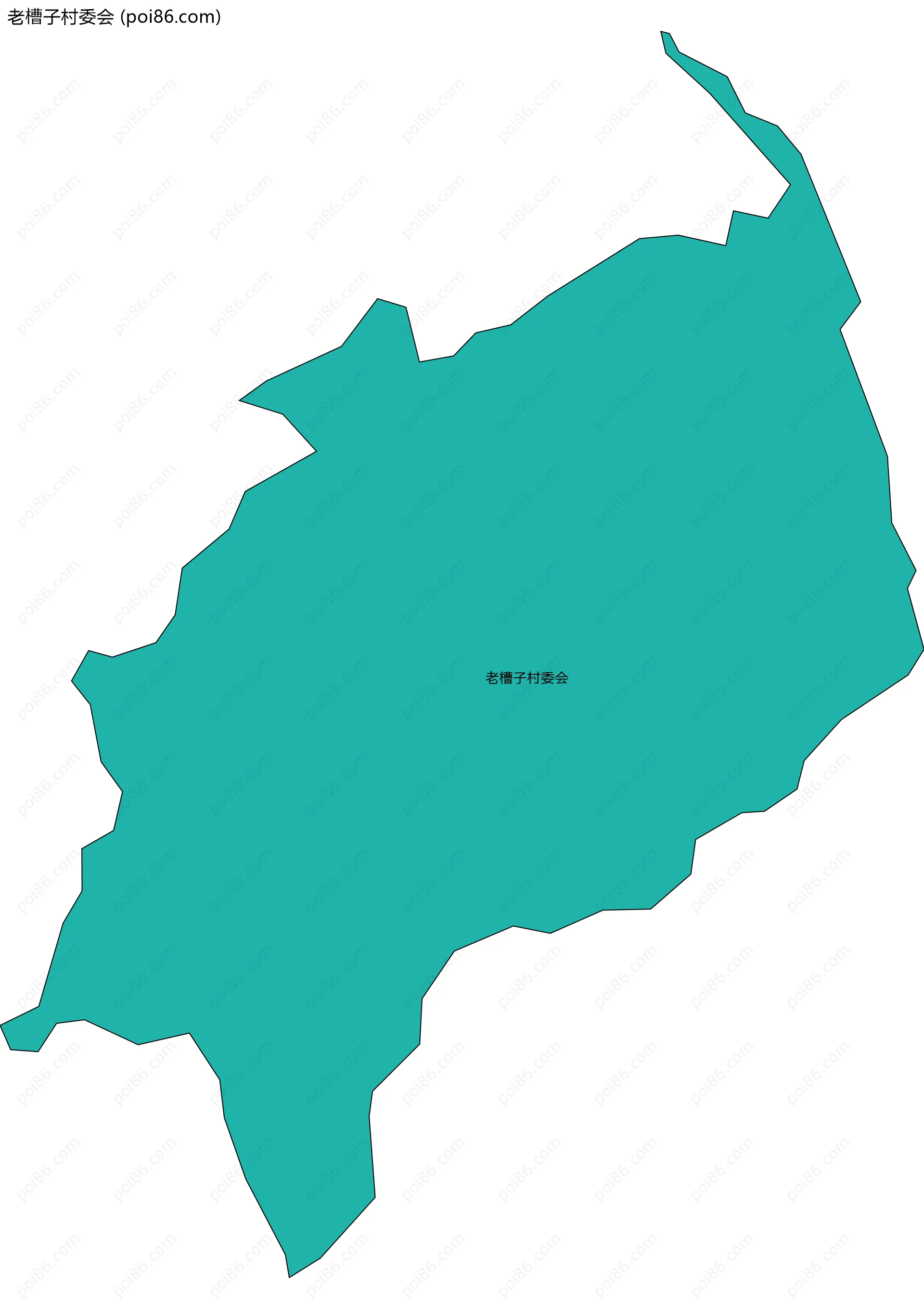 老槽子村委会边界地图