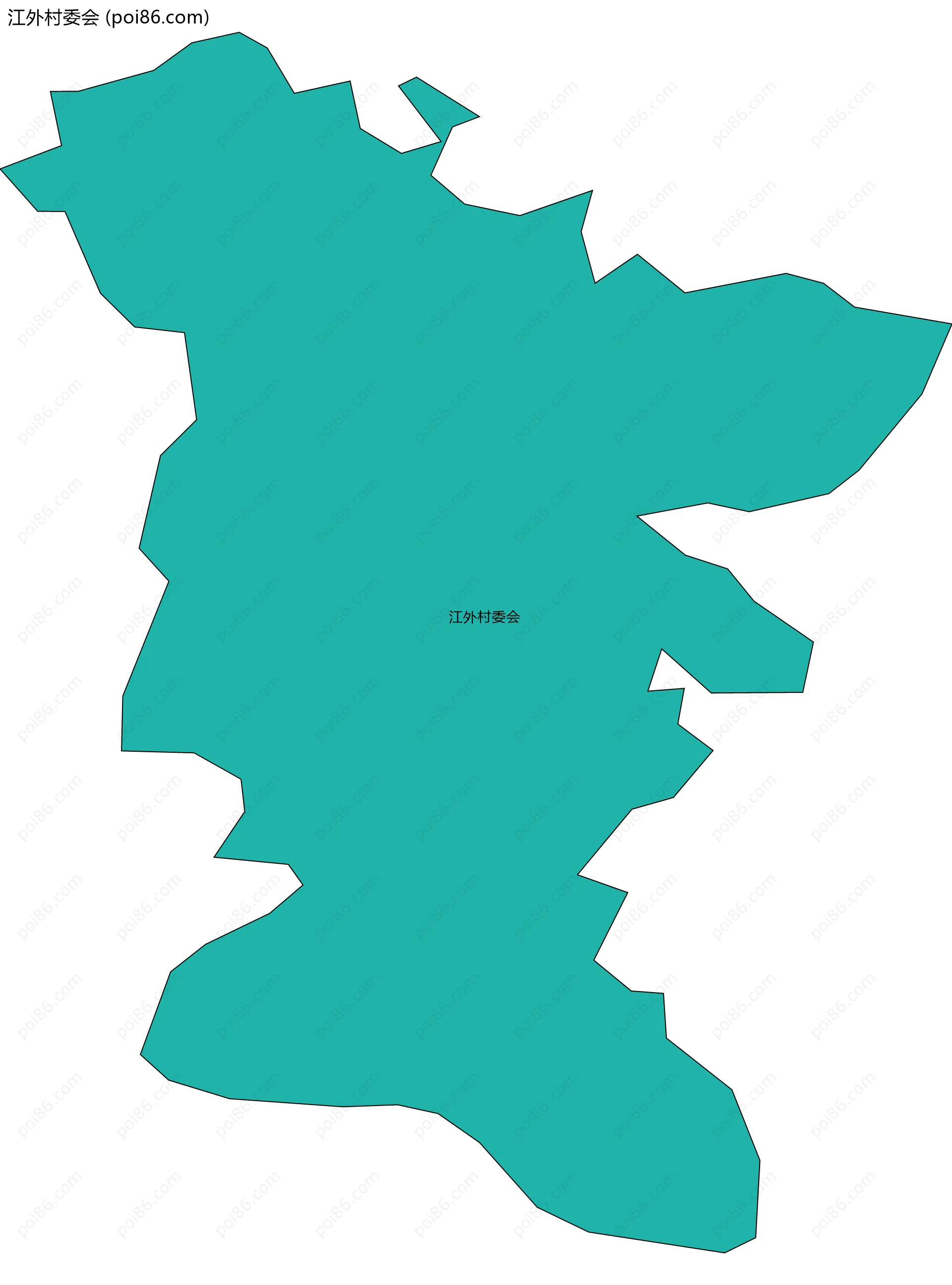 江外村委会边界地图