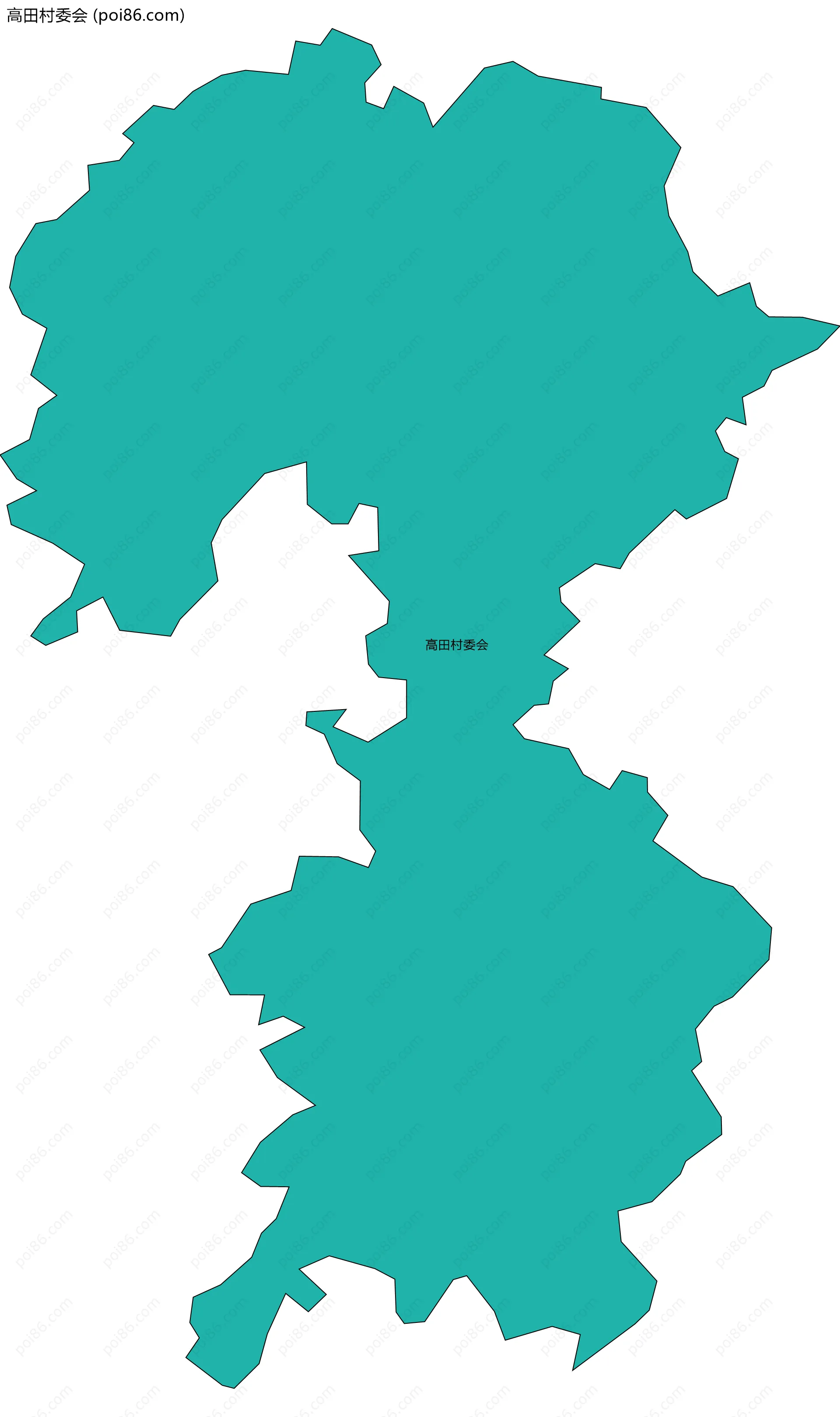 高田村委会边界地图