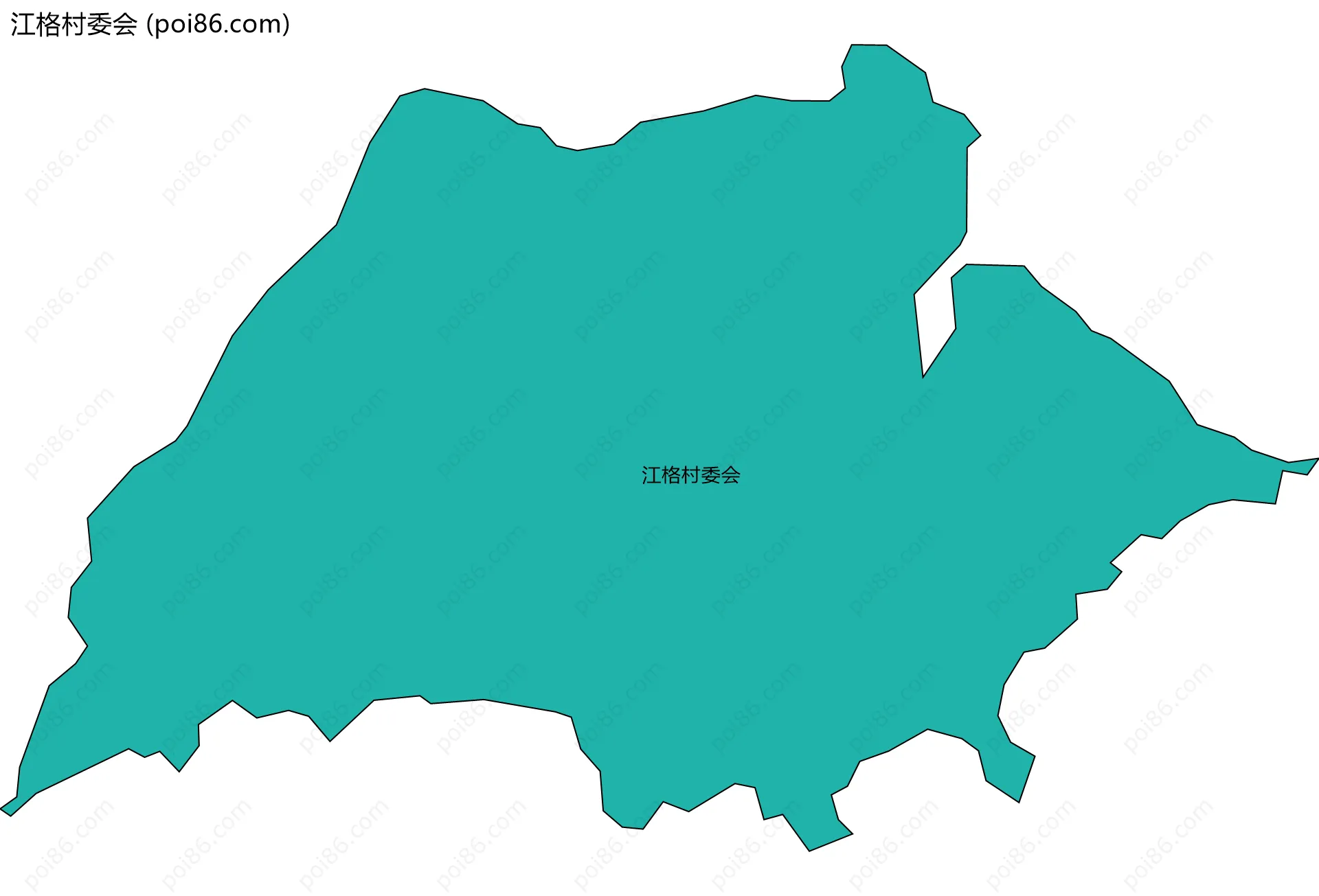 江格村委会边界地图