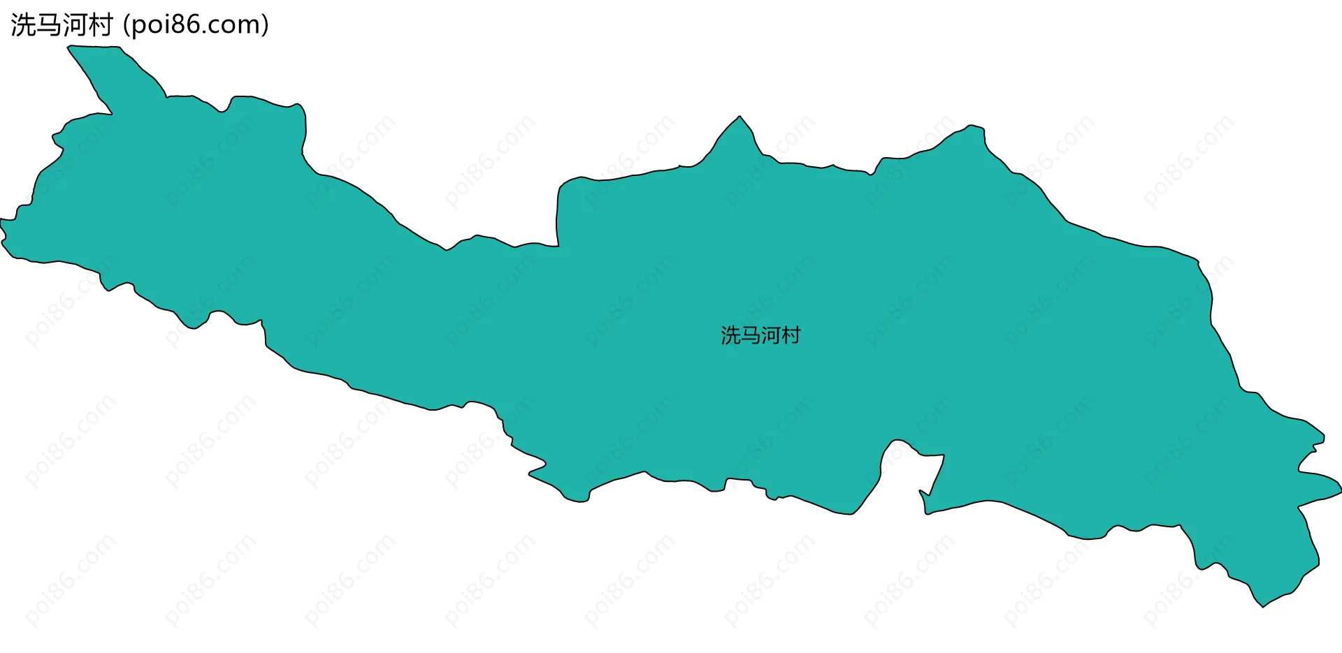 洗马河村边界地图