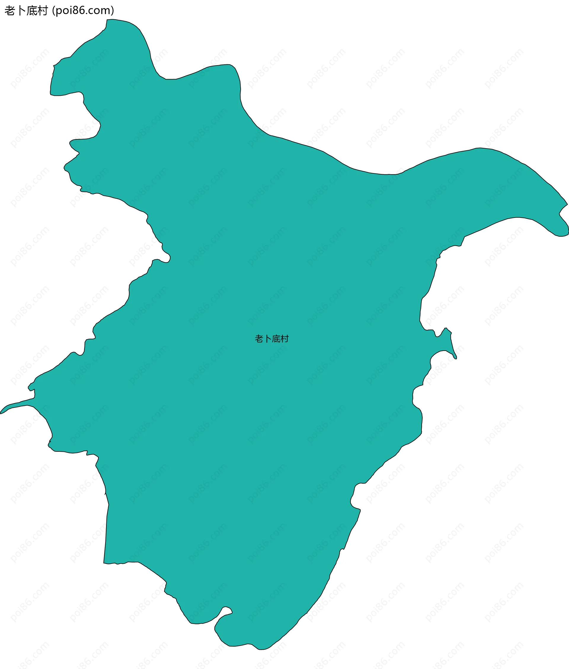 老卜底村边界地图