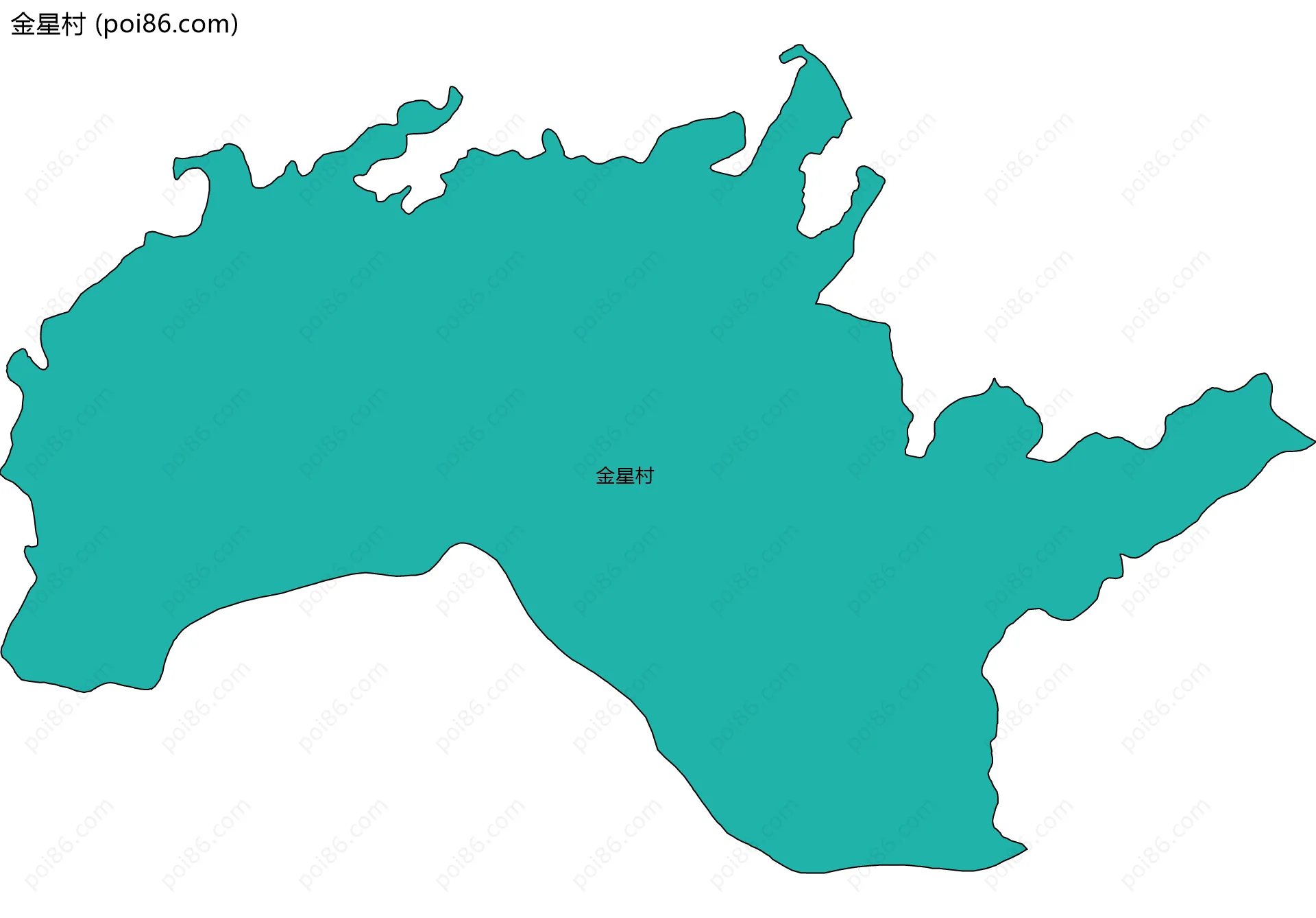 金星村边界地图