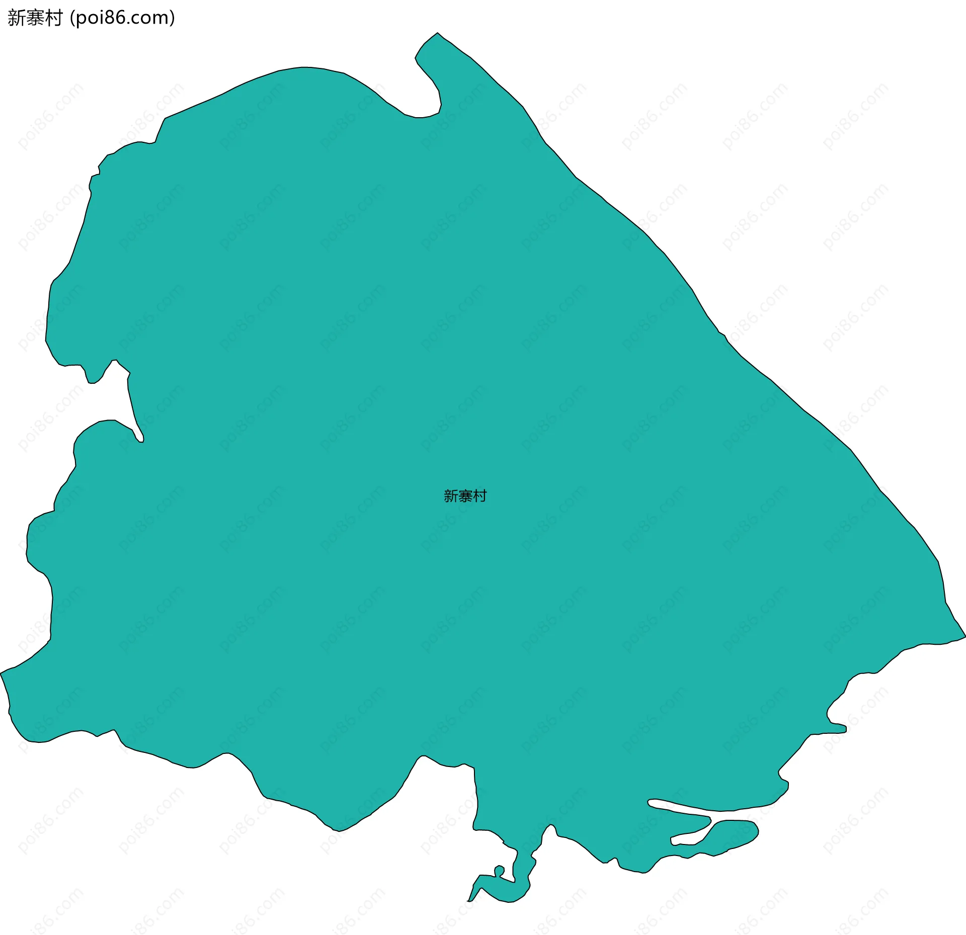 新寨村边界地图