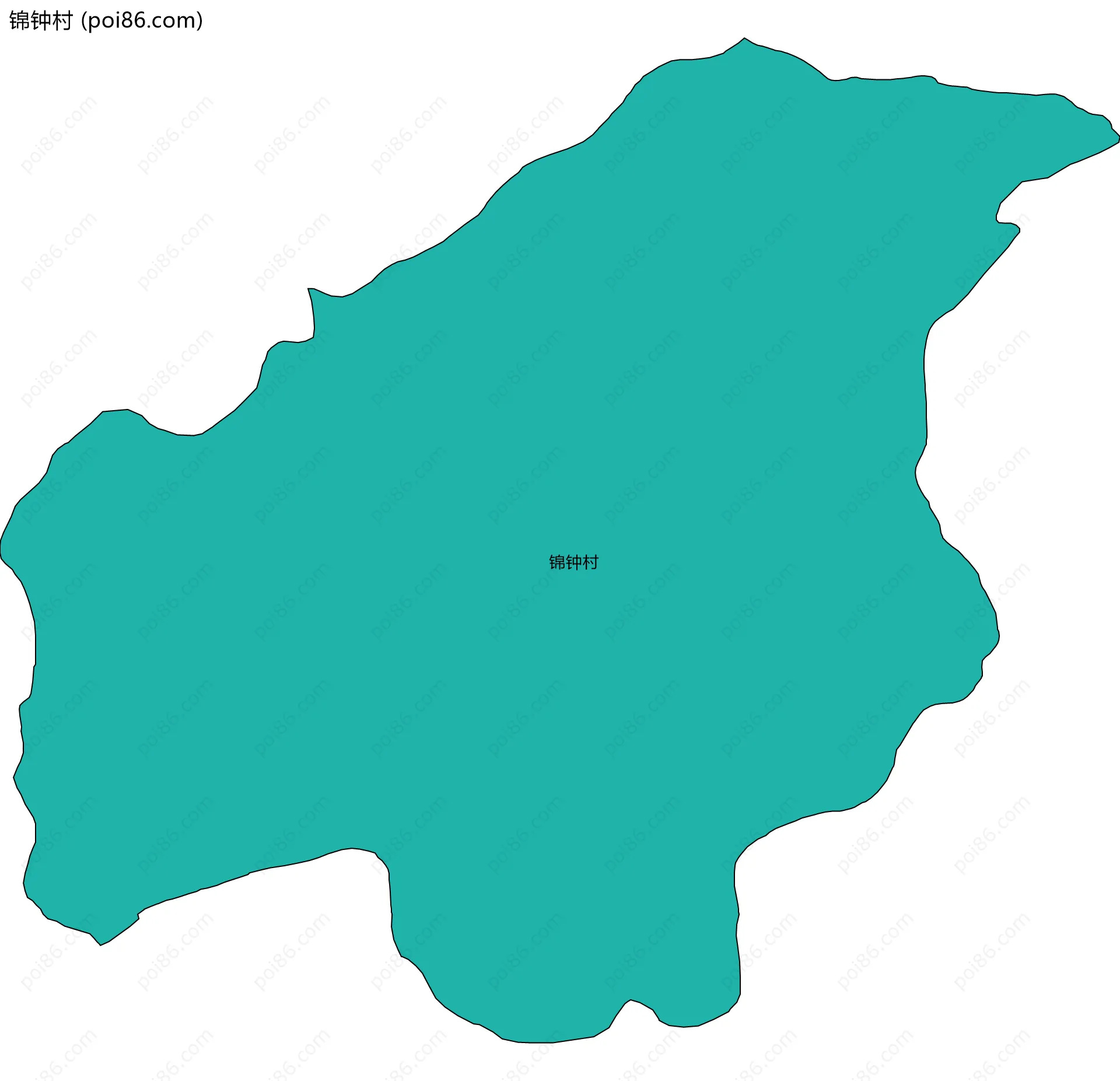 锦钟村边界地图