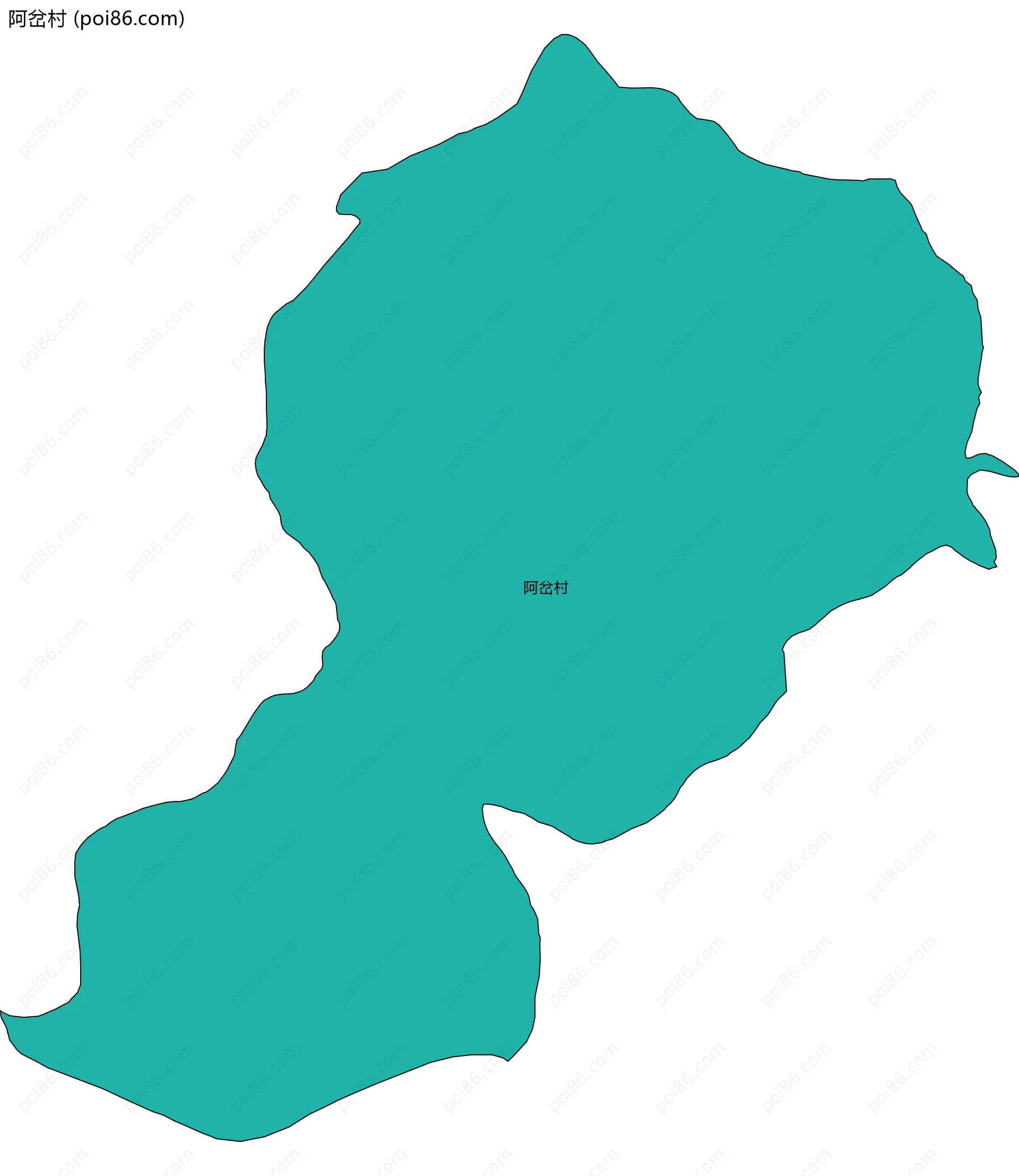 阿岔村边界地图