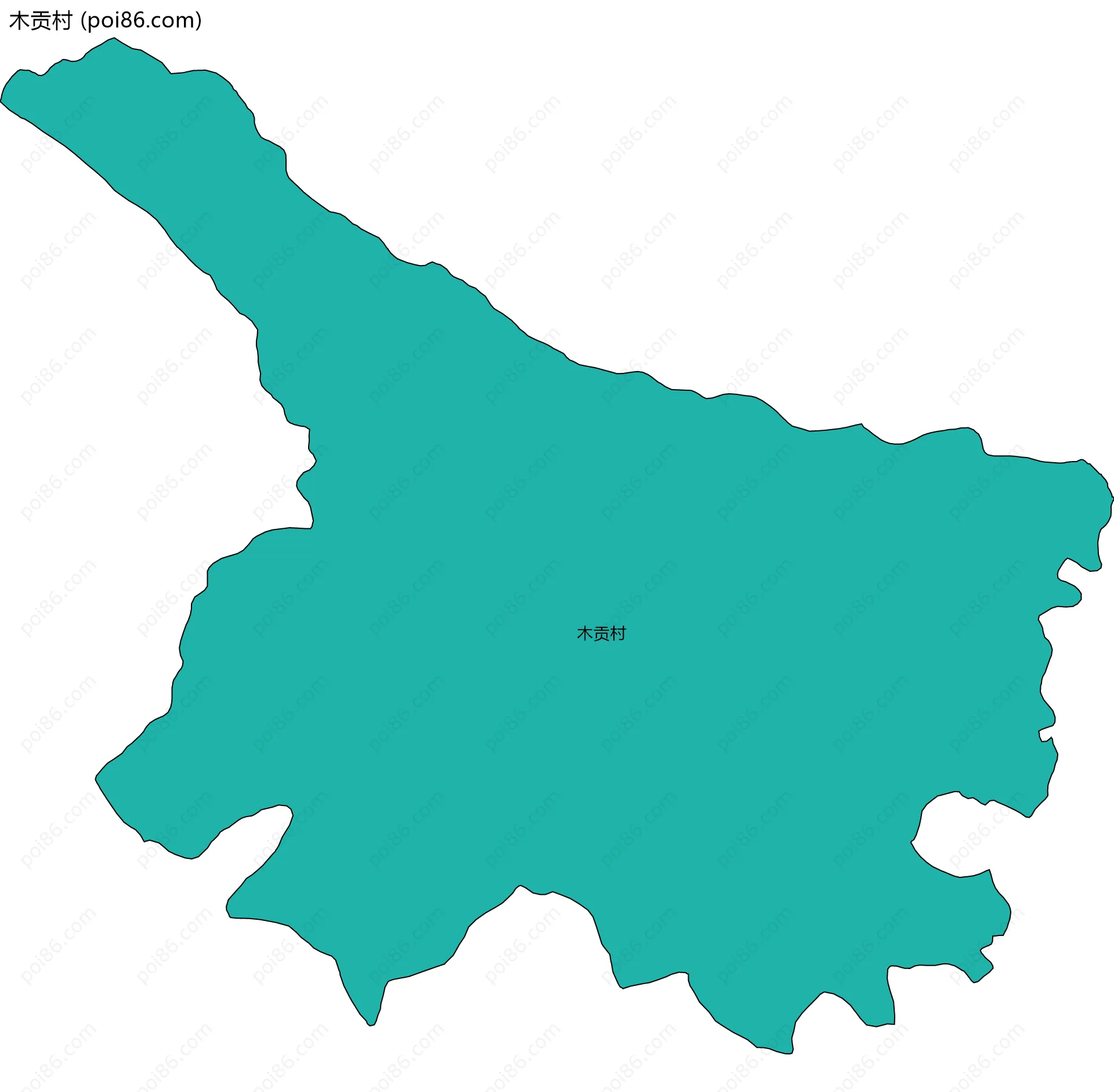 木贡村边界地图