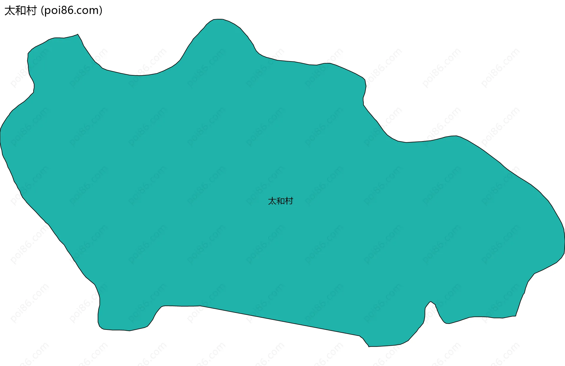 太和村边界地图