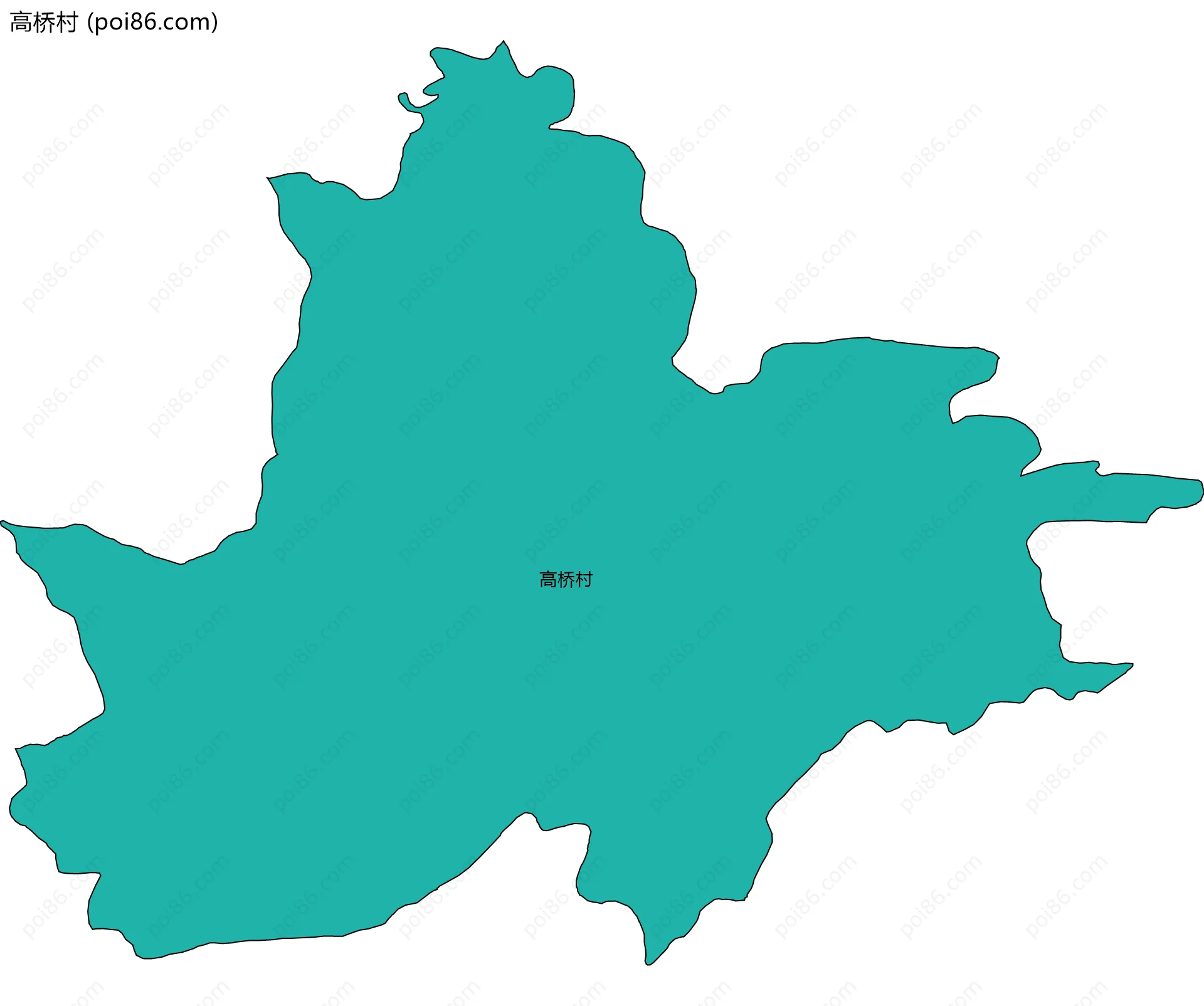 高桥村边界地图