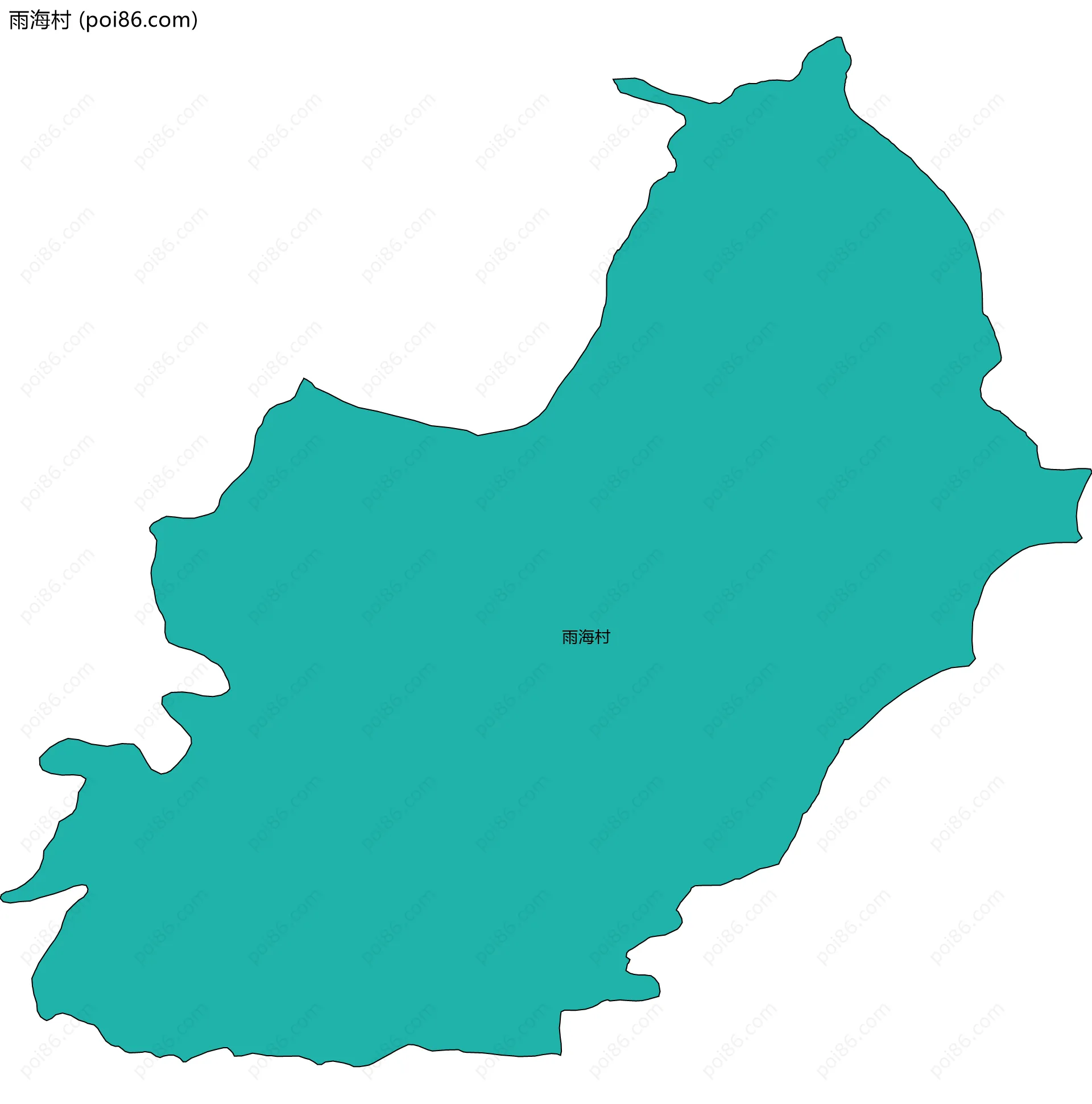 雨海村边界地图