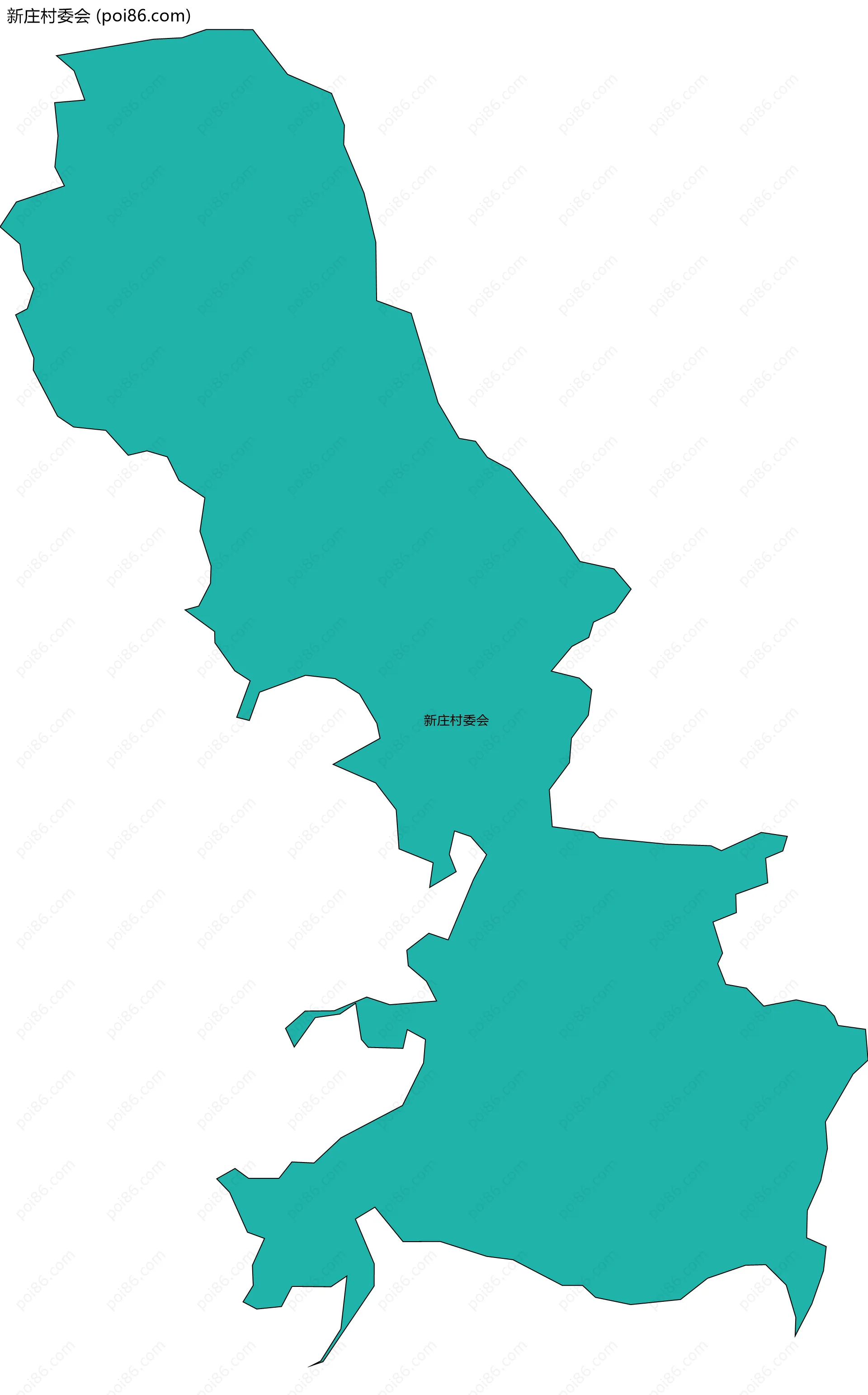 新庄村委会边界地图