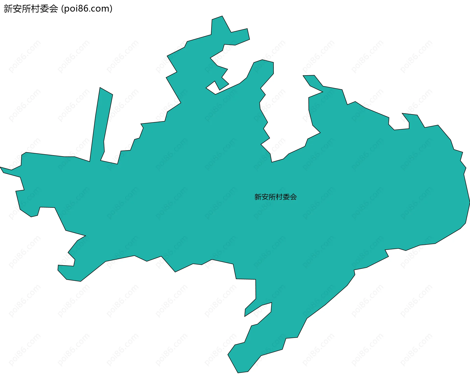新安所村委会边界地图