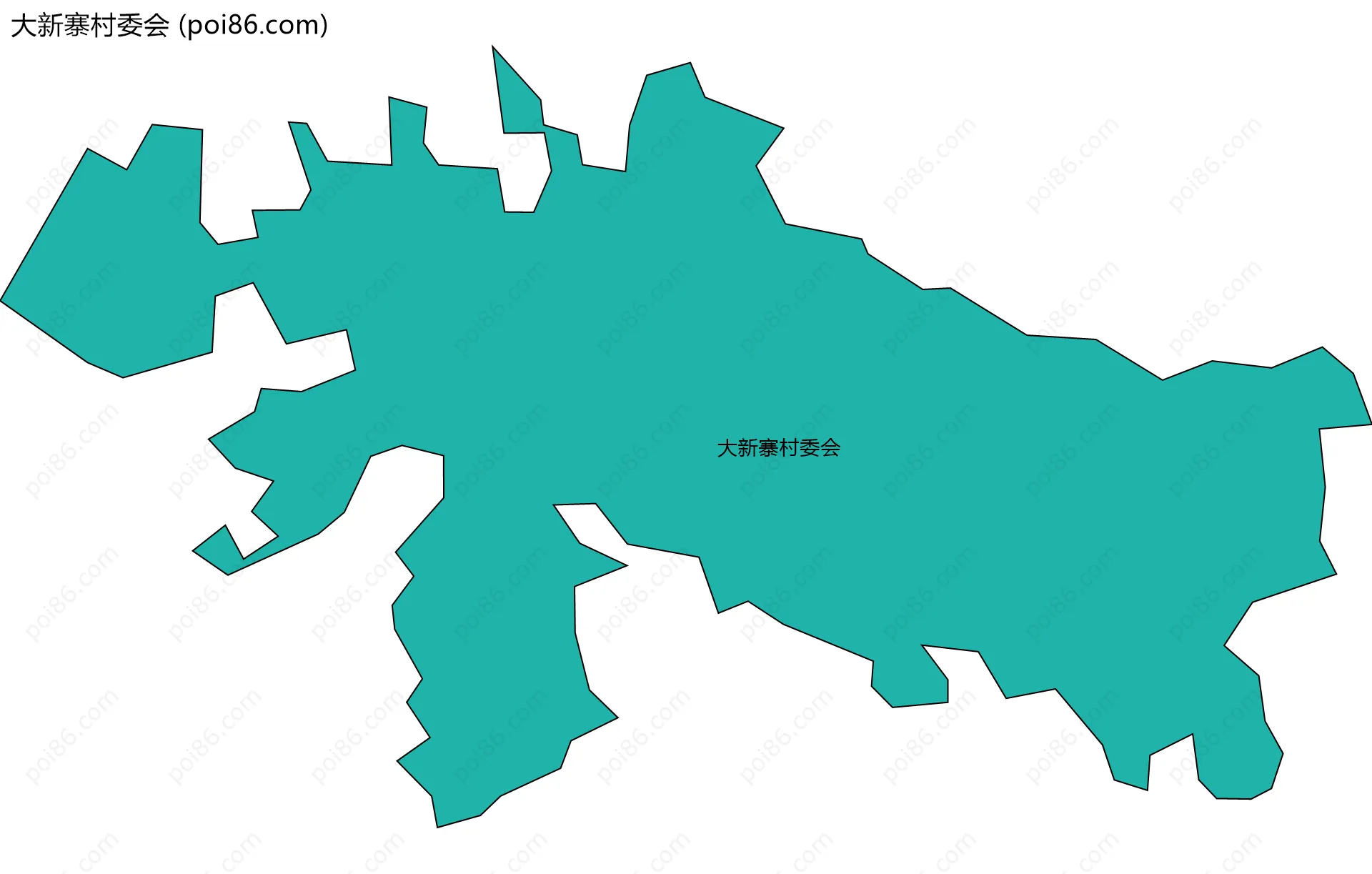 大新寨村委会边界地图