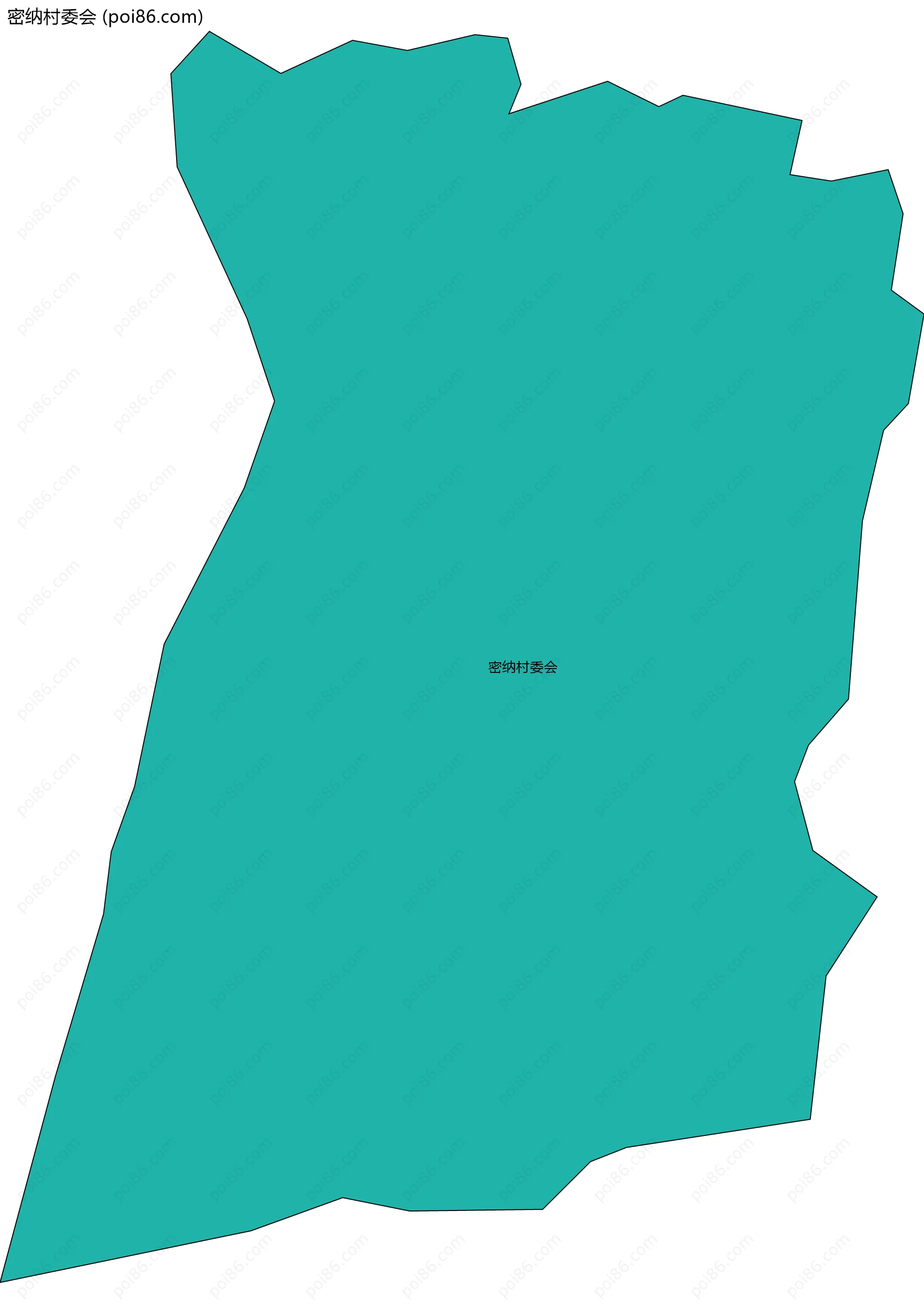 密纳村委会边界地图