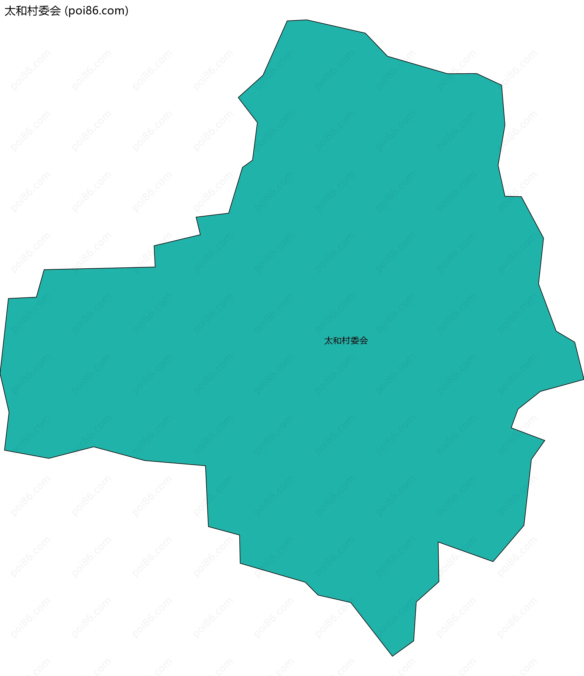 太和村委会边界地图