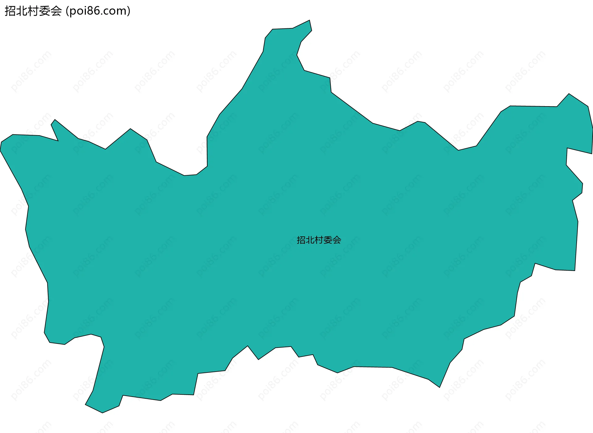 招北村委会边界地图