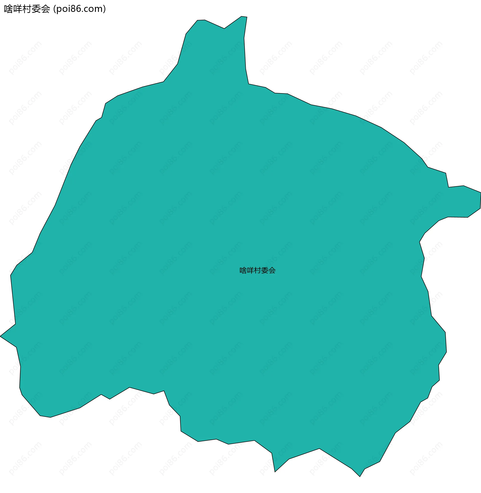 啥咩村委会边界地图