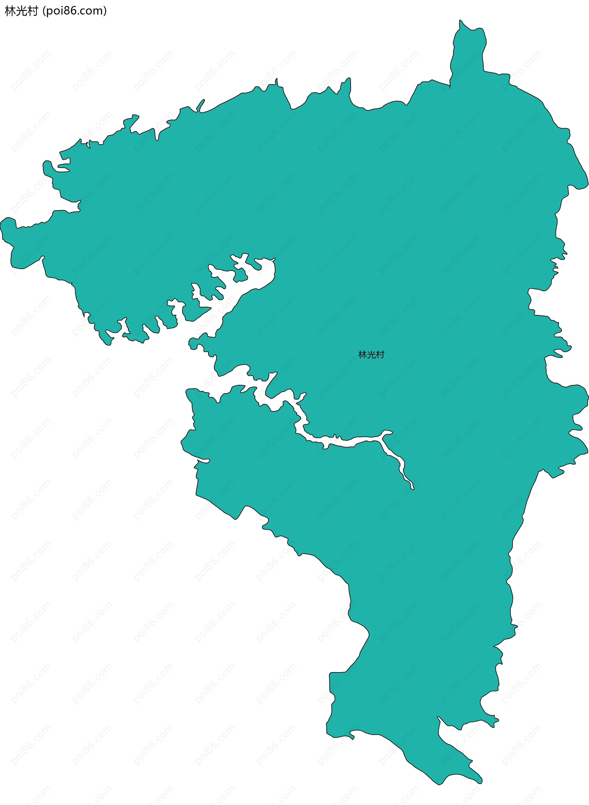 林光村边界地图