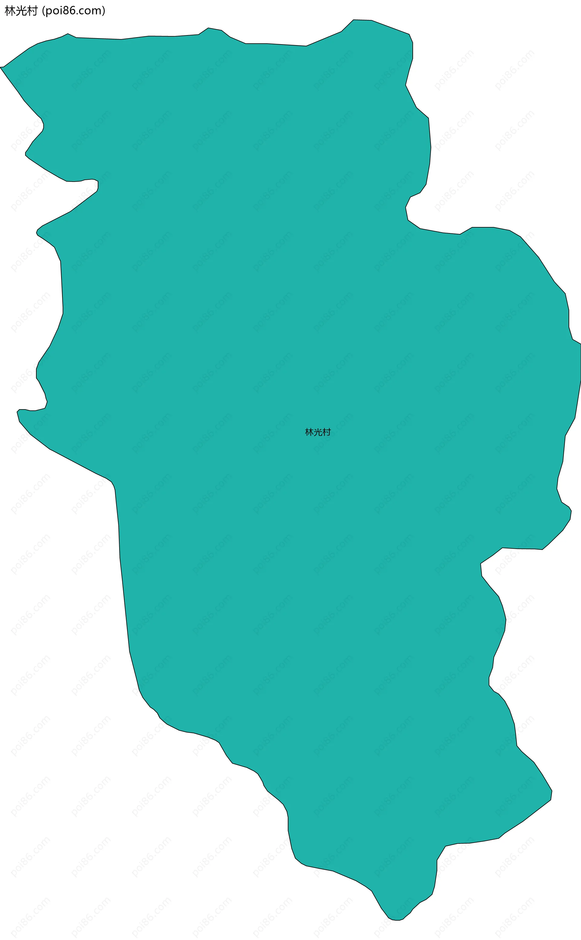 林光村边界地图