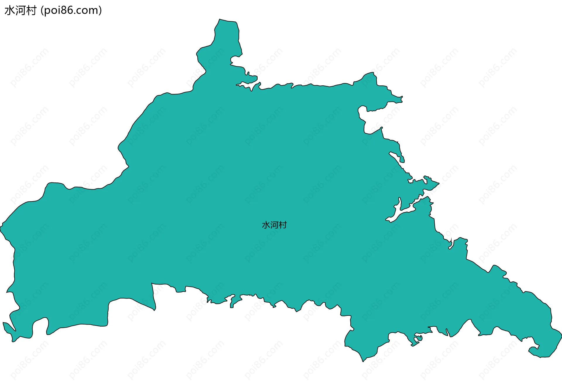 水河村边界地图