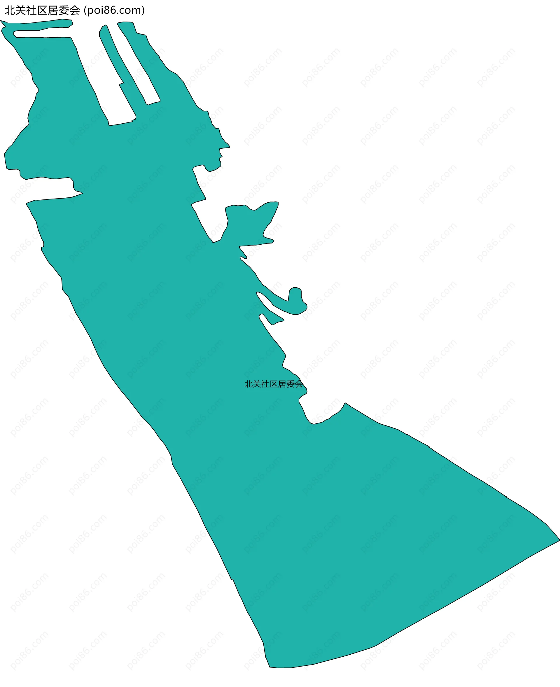 北关社区居委会边界地图