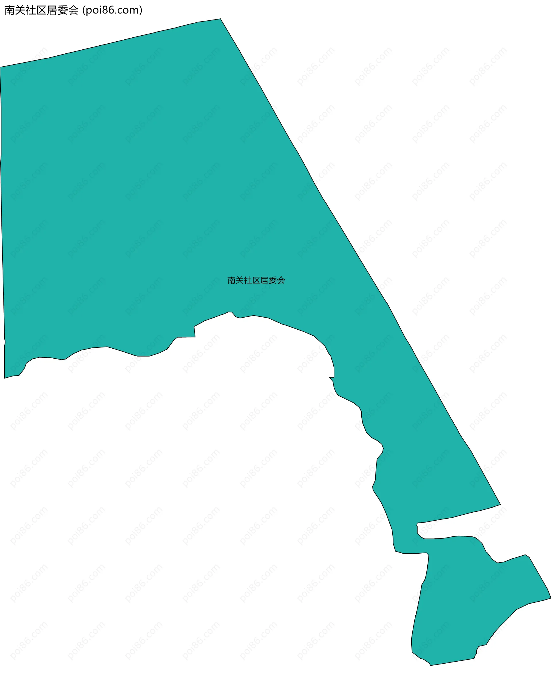 南关社区居委会边界地图
