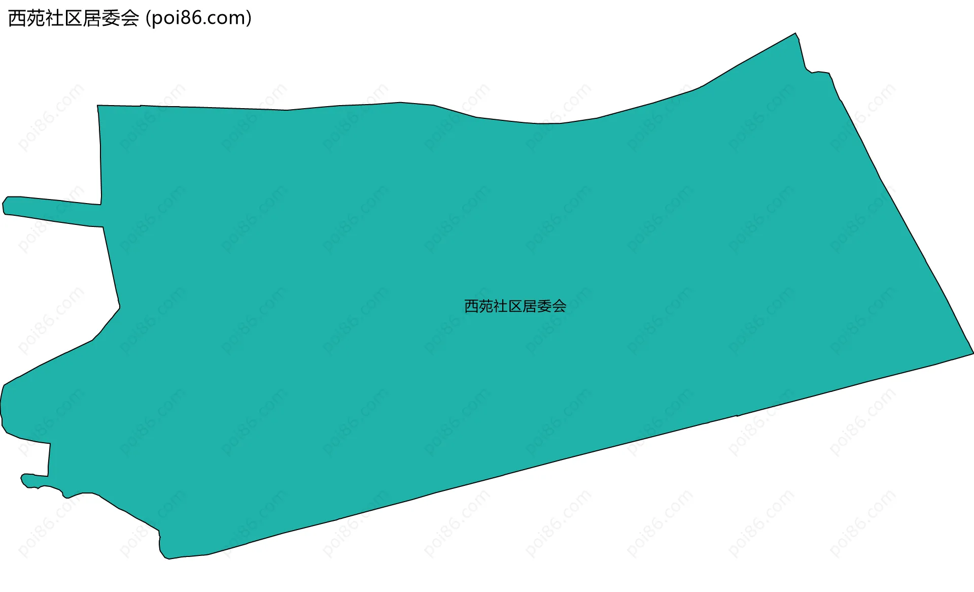 西苑社区居委会边界地图