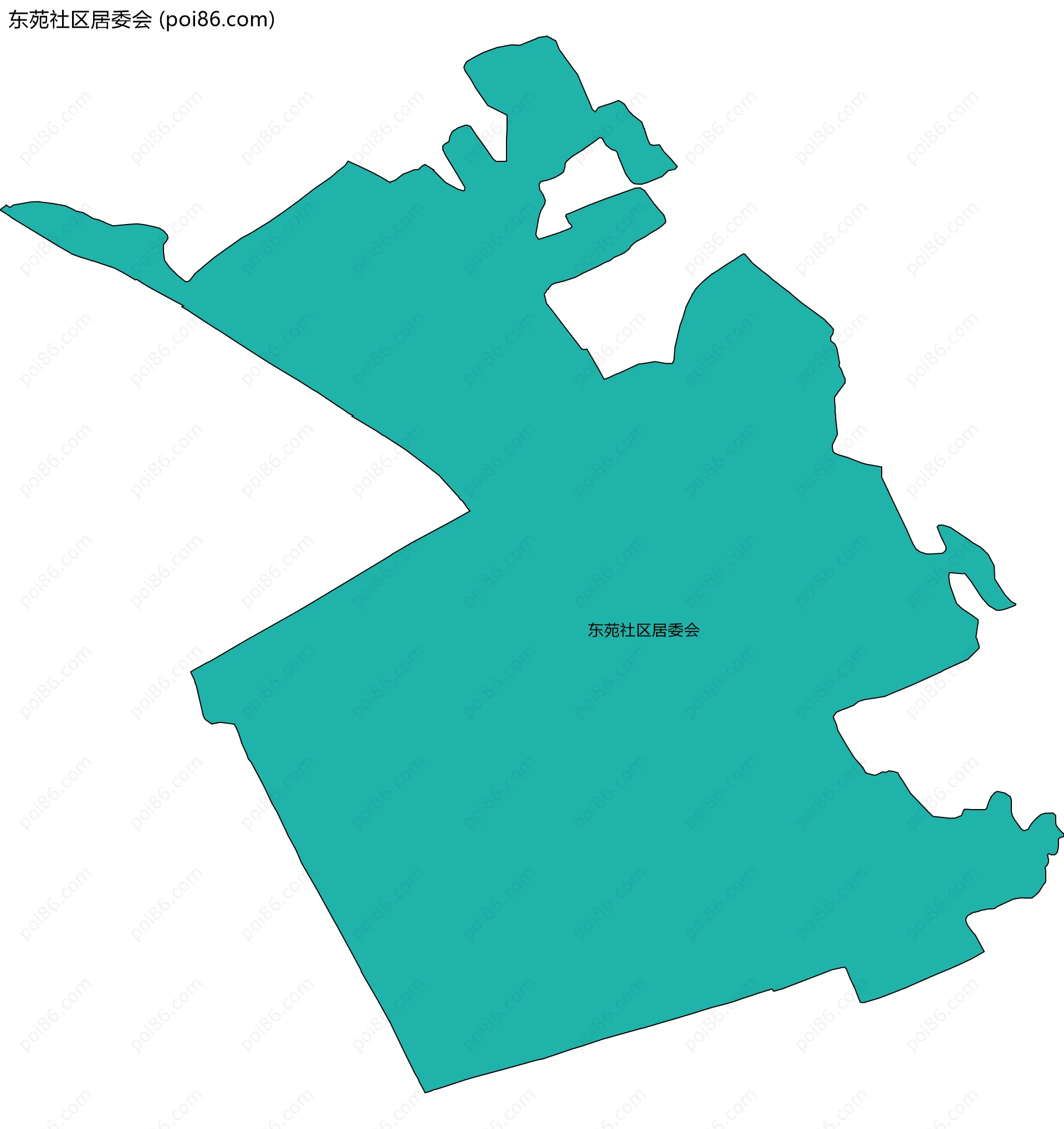 东苑社区居委会边界地图