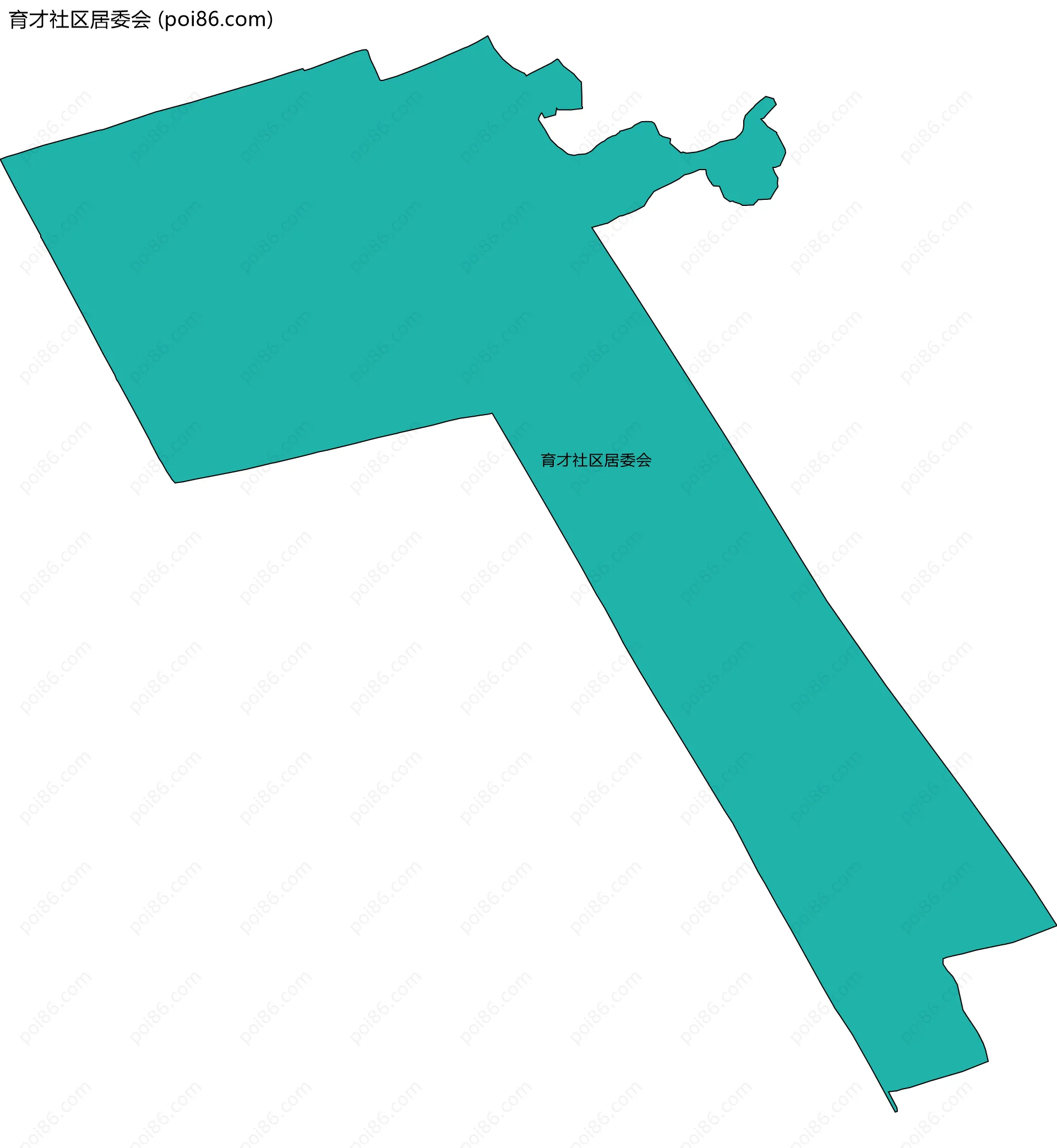 育才社区居委会边界地图