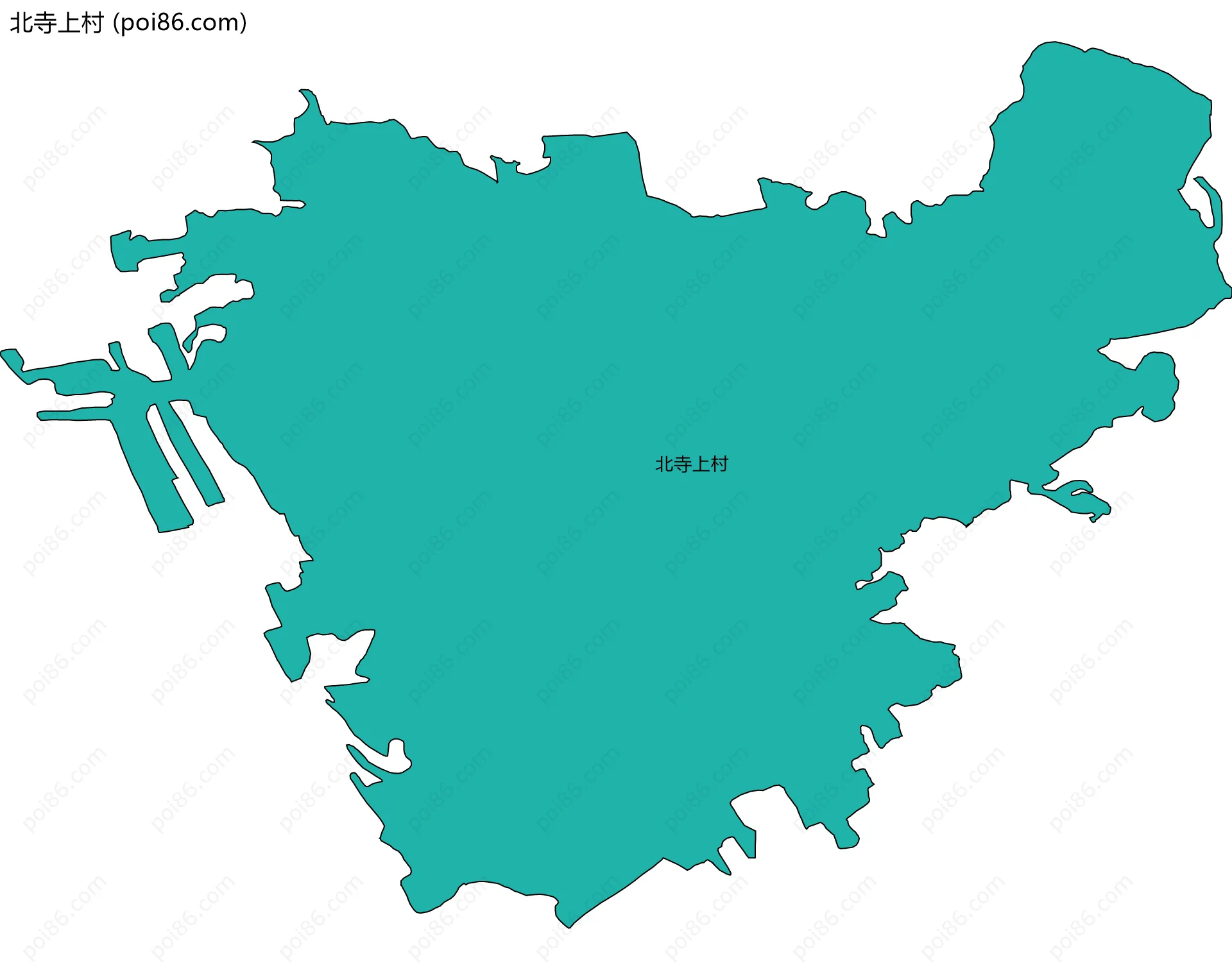 北寺上村边界地图