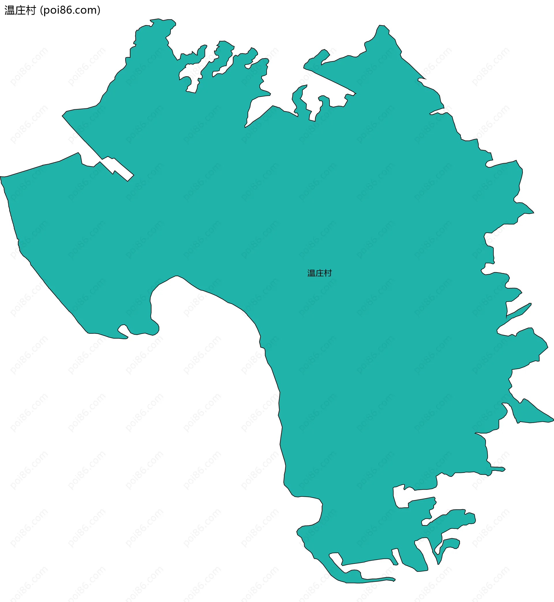 温庄村边界地图